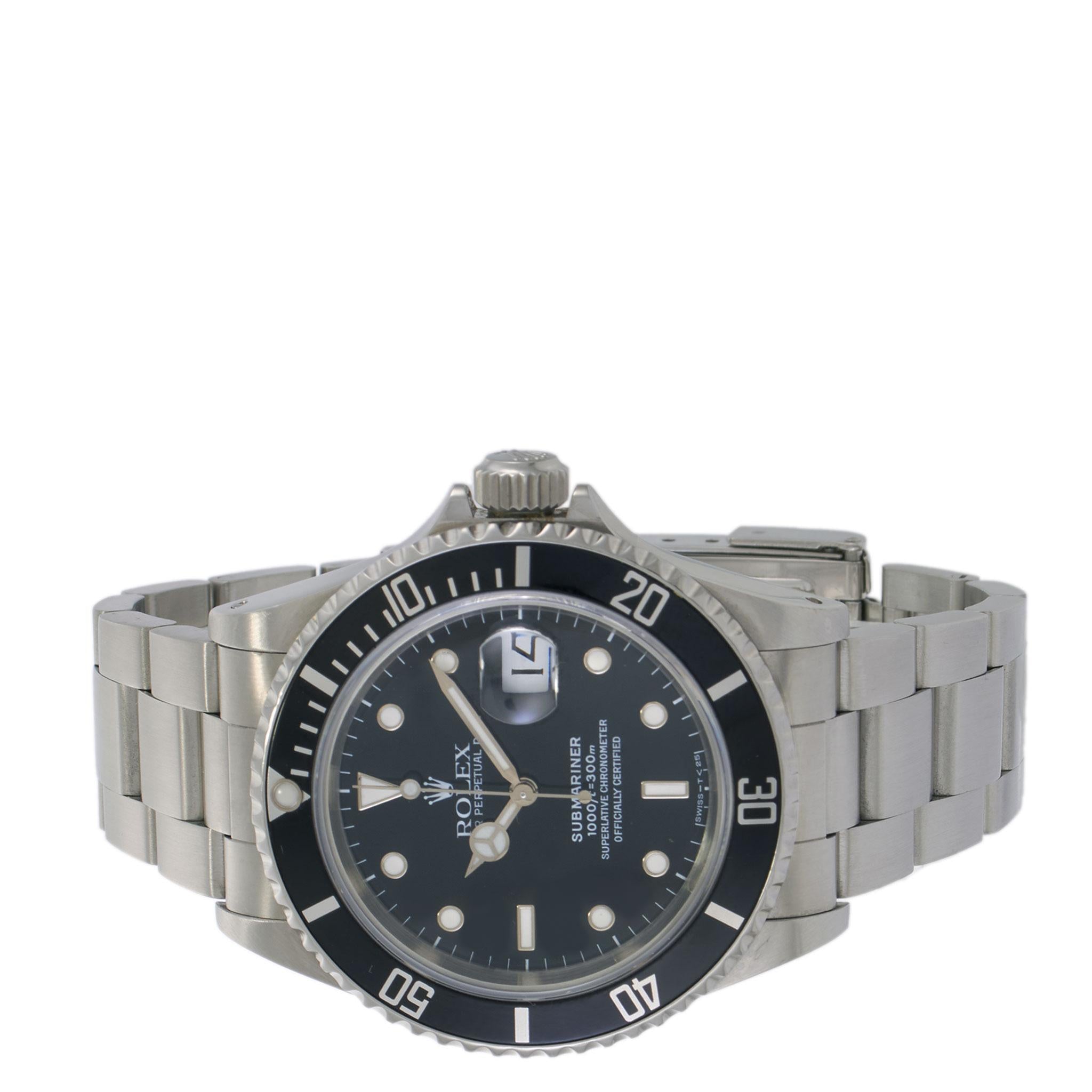 Rolex Submariner 40MM Stainless Steel Ref. 16610 with SWISS-T<25 Tritium Dial