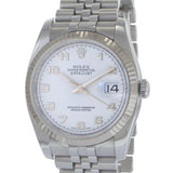 Rolex Datejust ref. 116234 White Roman Dial - Jubilee