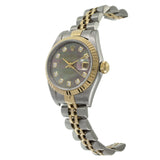 Rolex Datejust 26mm Black Mop Factory Diamond Dial Jubilee Ref. 79173