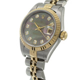 Rolex Datejust 26mm Black Mop Factory Diamond Dial Jubilee Ref. 79173