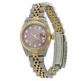 Rolex Datejust 26mm Black Mop Factory Diamond Dial Jubilee Ref. 79173