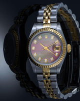 Rolex Datejust 26mm Black Mop Factory Diamond Dial Jubilee Ref. 79173