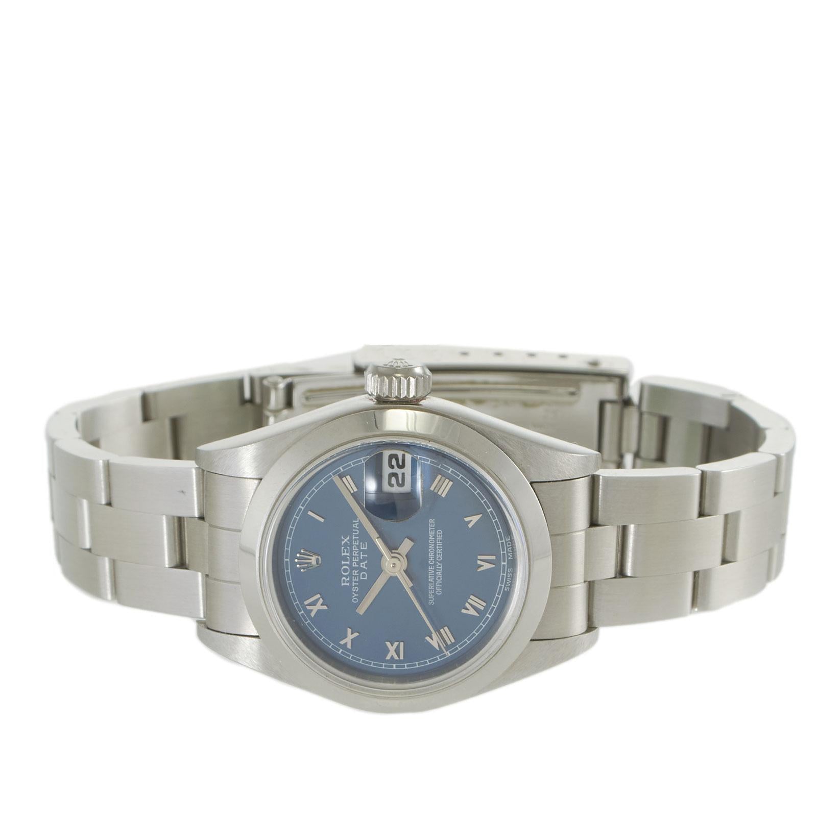 Rolex Oyster Perpetual Date Ref. 69160 Silver Roman Dial