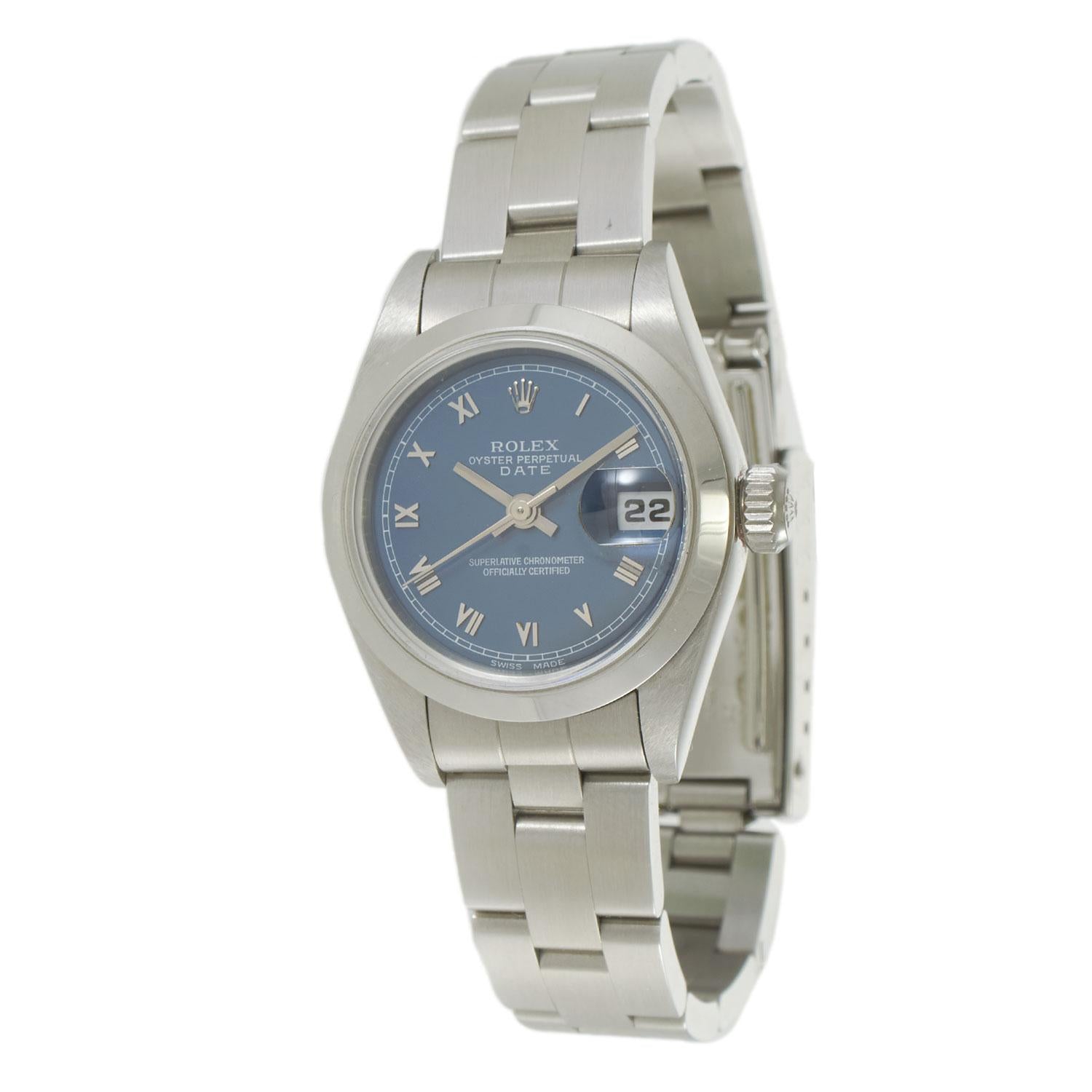 Rolex Oyster Perpetual Date Ref. 69160 Silver Roman Dial