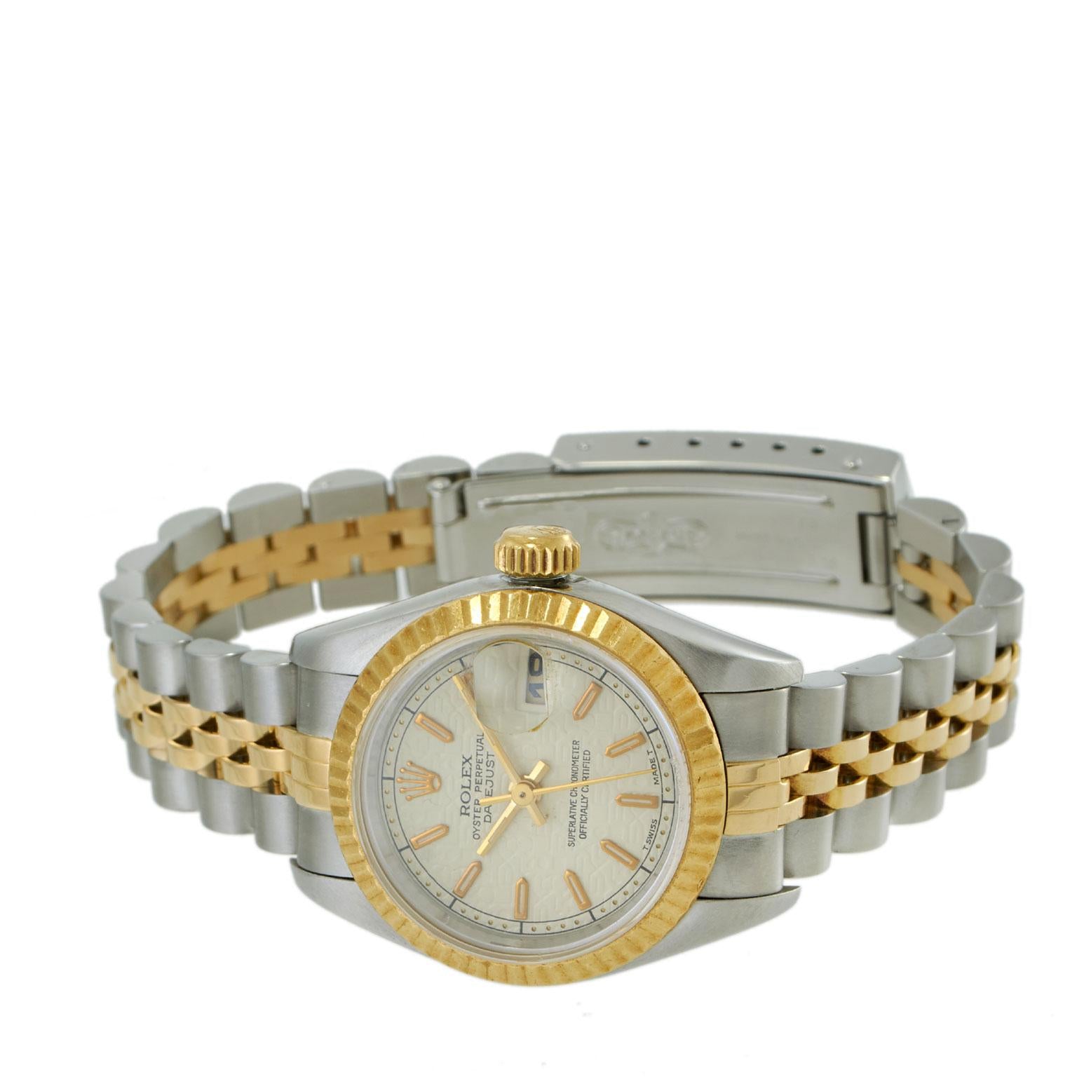 Rolex Datejust 1994 26MM Steel and 18KT Gold Ref. 69173 1994 Cream Dial