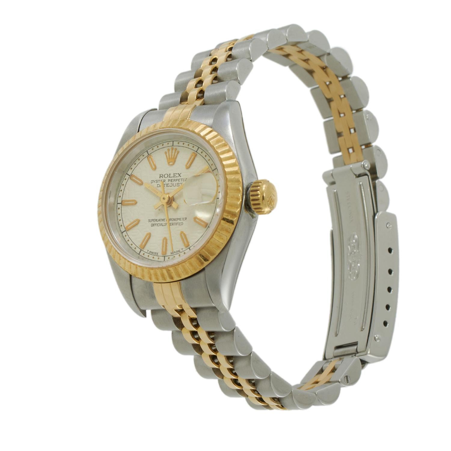 Rolex Datejust 1994 26MM Steel and 18KT Gold Ref. 69173 1994 Cream Dial