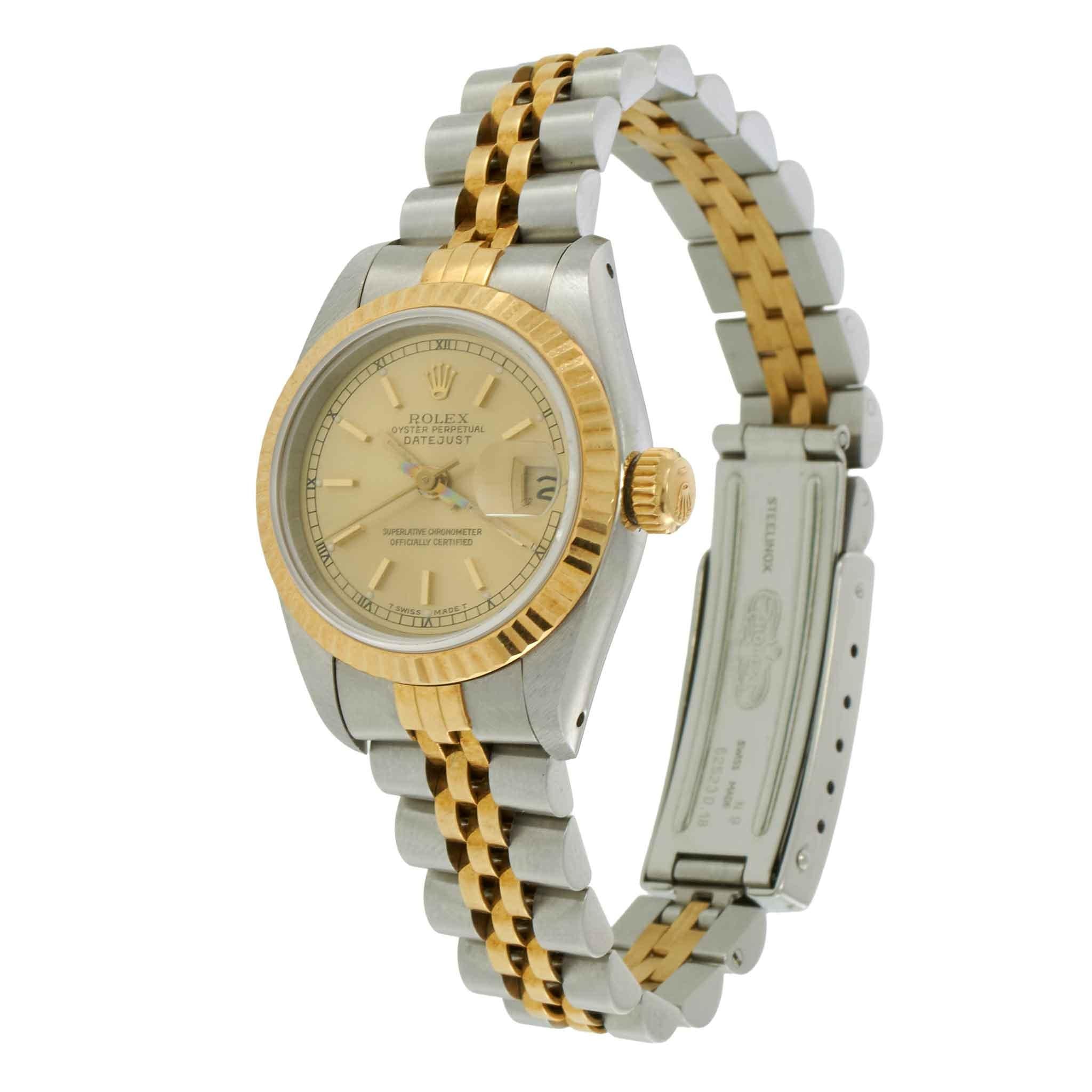 Vintage 1989 Rolex Lady-Datejust 26MM Two-Tone – Ref. 69173
