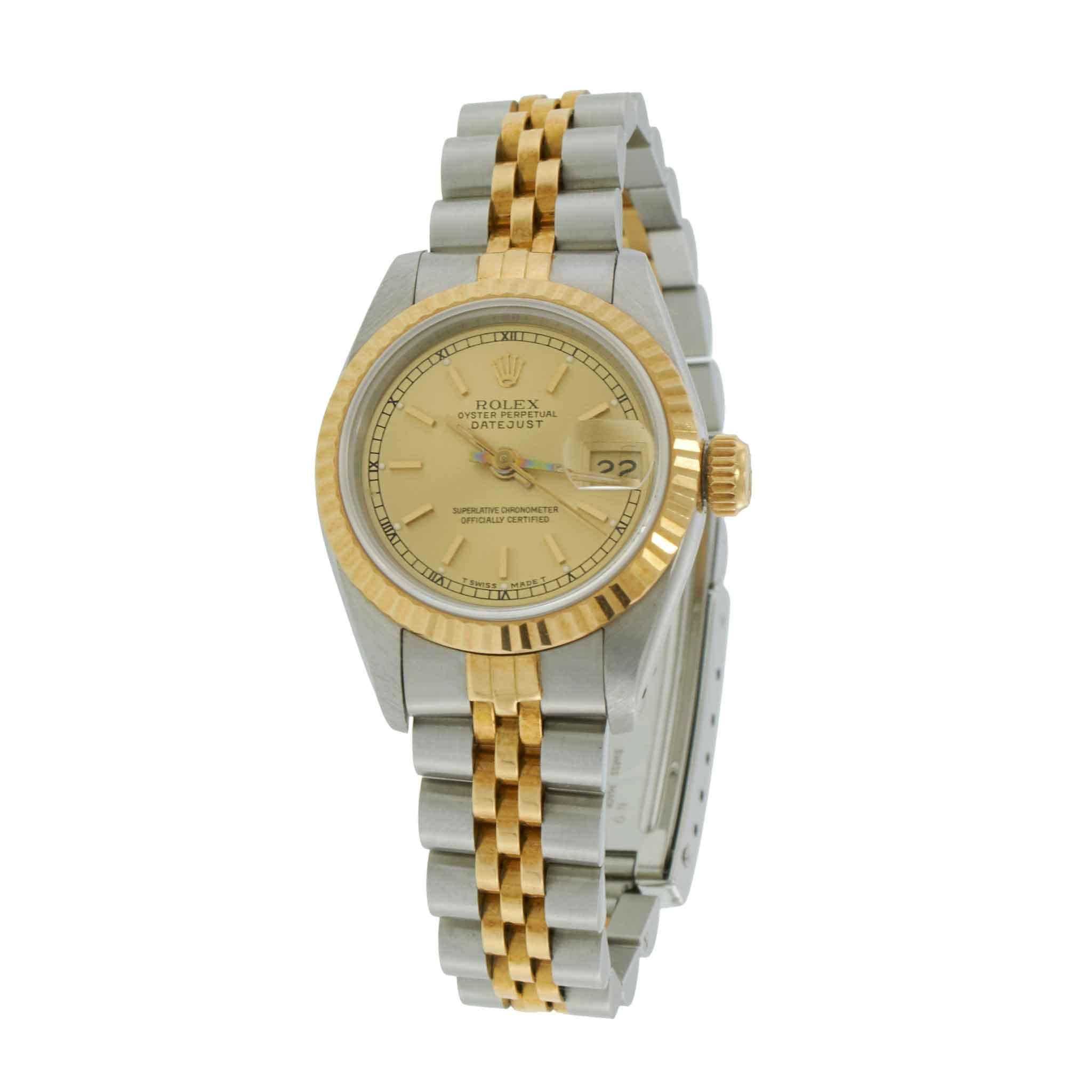 Vintage 1989 Rolex Lady-Datejust 26MM Two-Tone – Ref. 69173