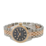 Rolex Lady Datejust 26MM Steel and Everose Gold Ref. 179171 Black Dial