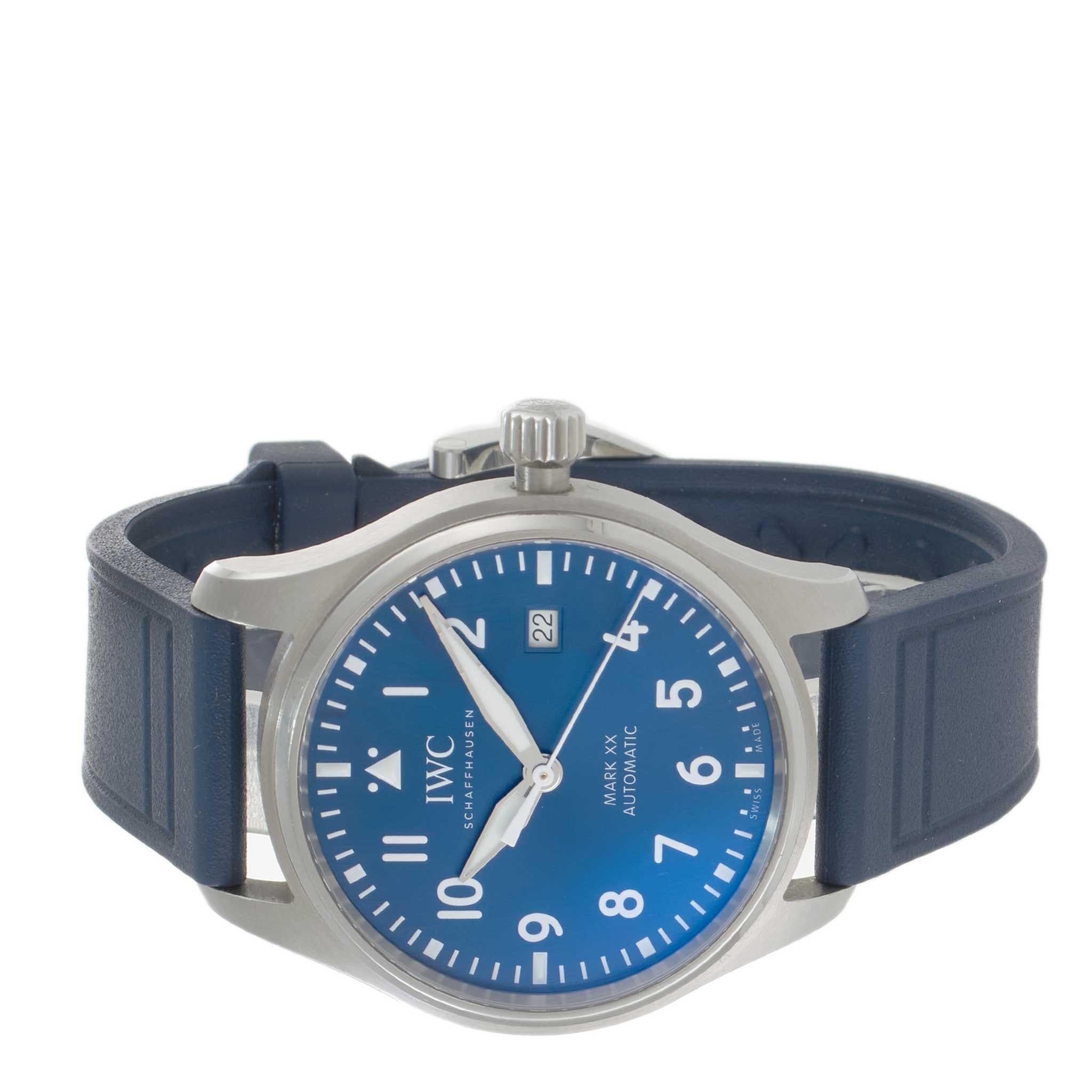 IWC Pilot's Watch Mark XX 40MM Stainless Steel Ref. IW328203 Blue Dial