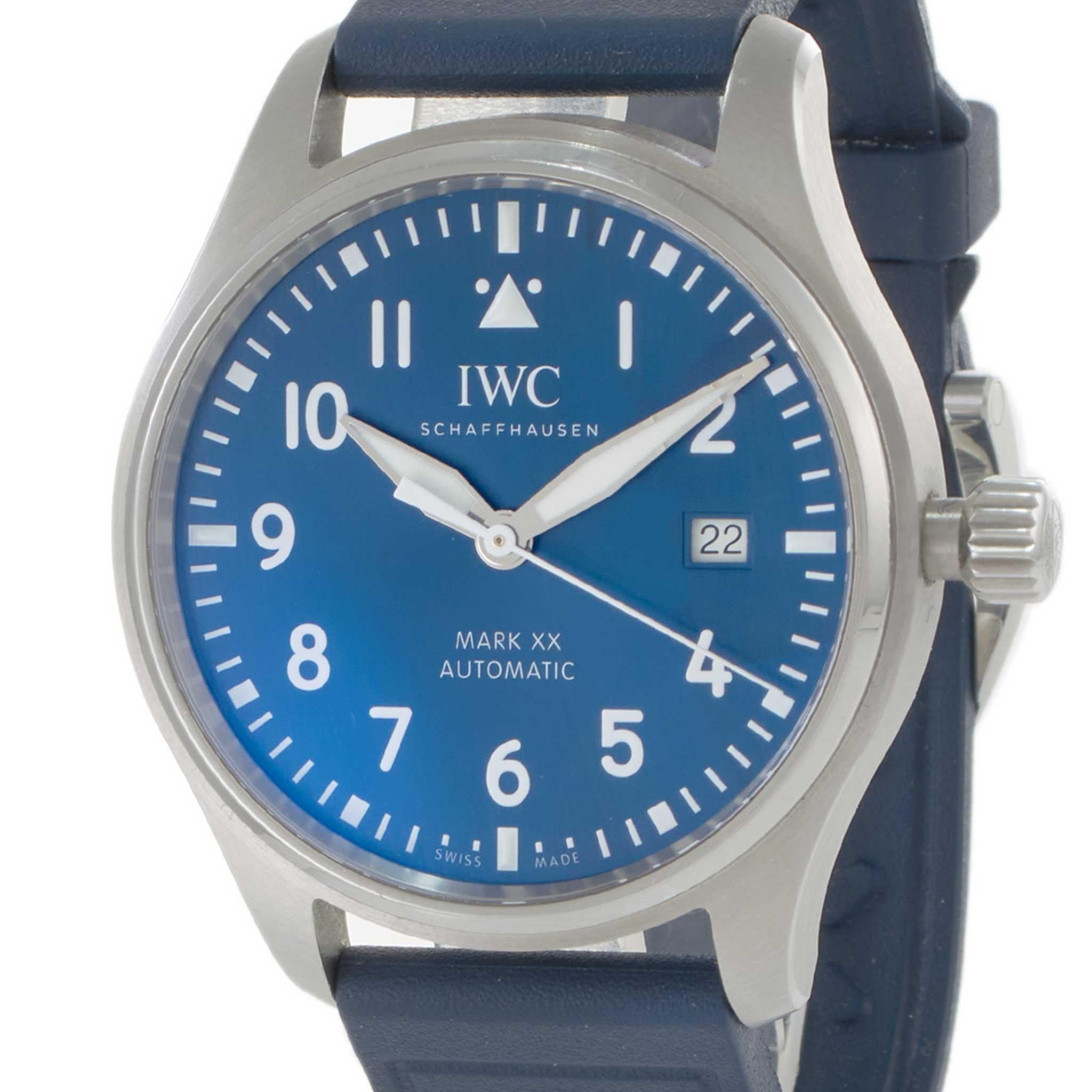IWC Pilot's Watch Mark XX 40MM Stainless Steel Ref. IW328203 Blue Dial