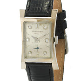 Vintage Circa 1956 Longines-Wittnauer 14KT White Gold Diamond Dial Watch