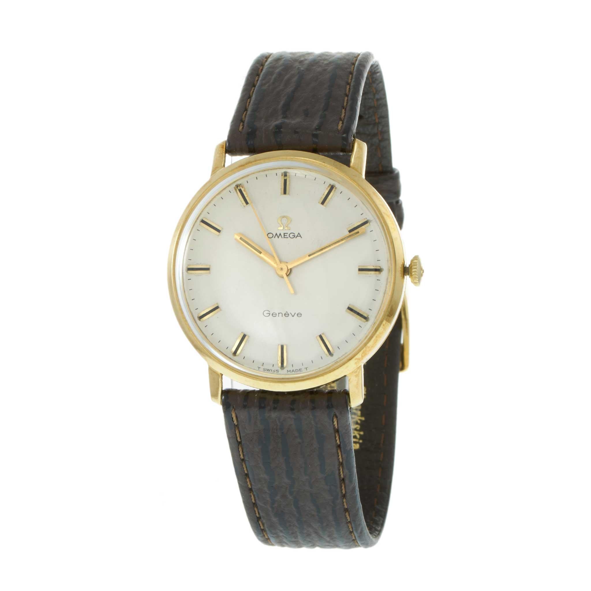 Vintage 1968 Omega Genève 18KT Ref. 131.019 – Manual Wind