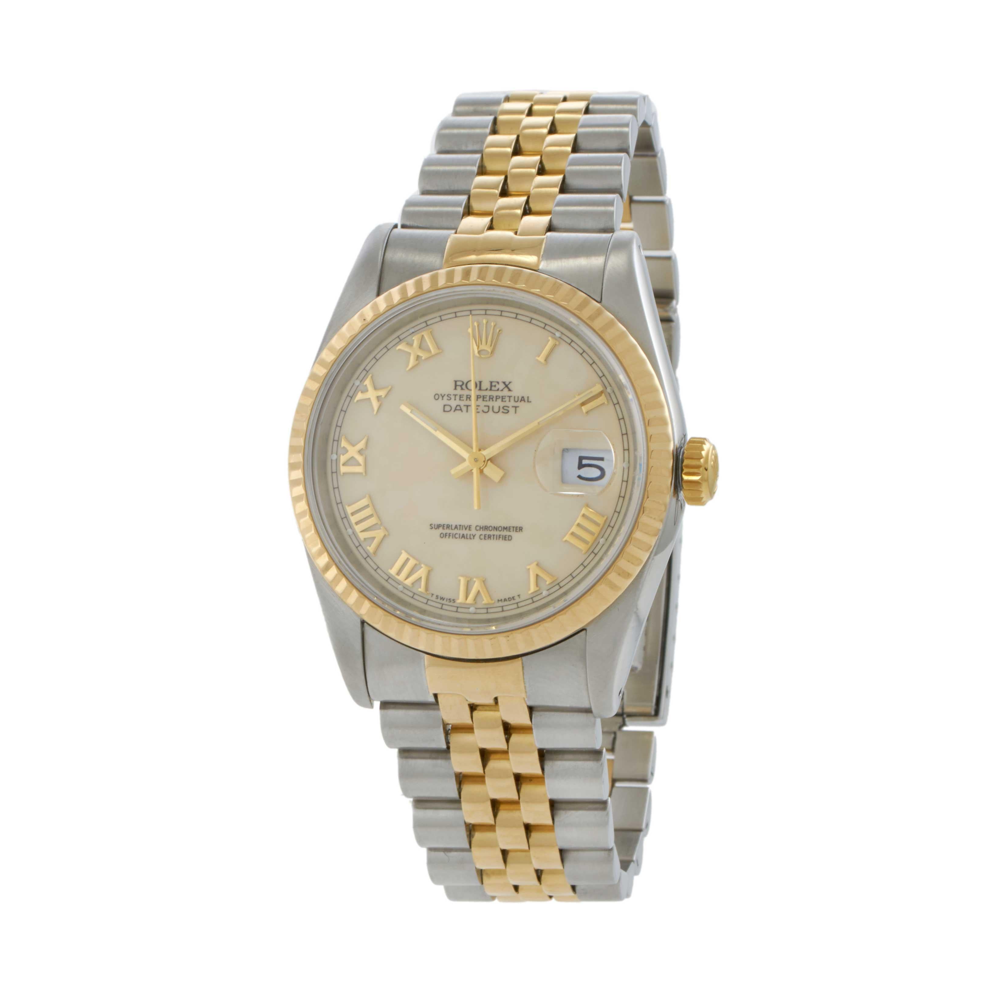 Rolex Datejust Ref. 16233 Ivory Roman Dial