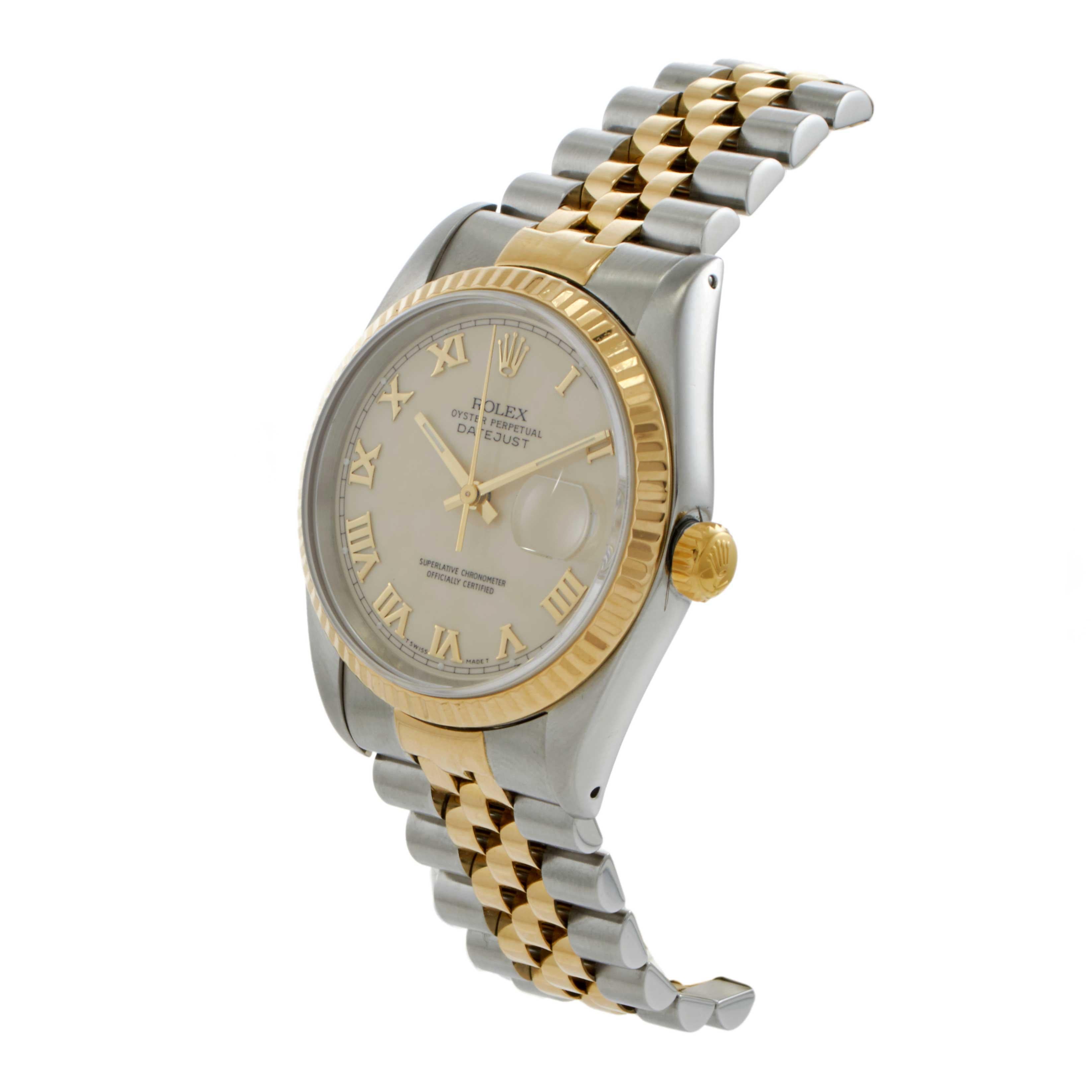 Rolex Datejust Ref. 16233 Ivory Roman Dial