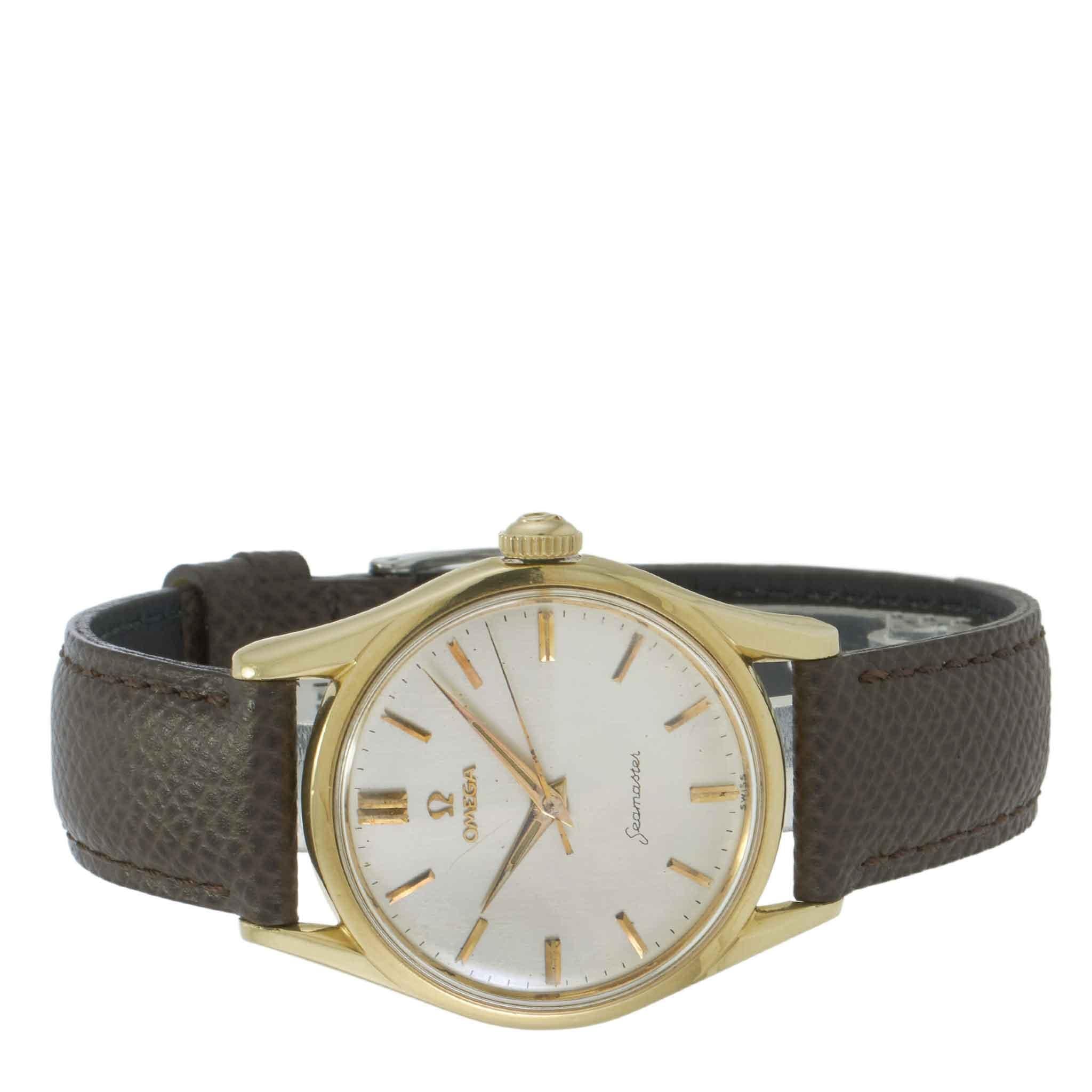 Vintage 1958 Omega Seamaster 36MM Gold Top Dress Watch – Ref. 2938-1