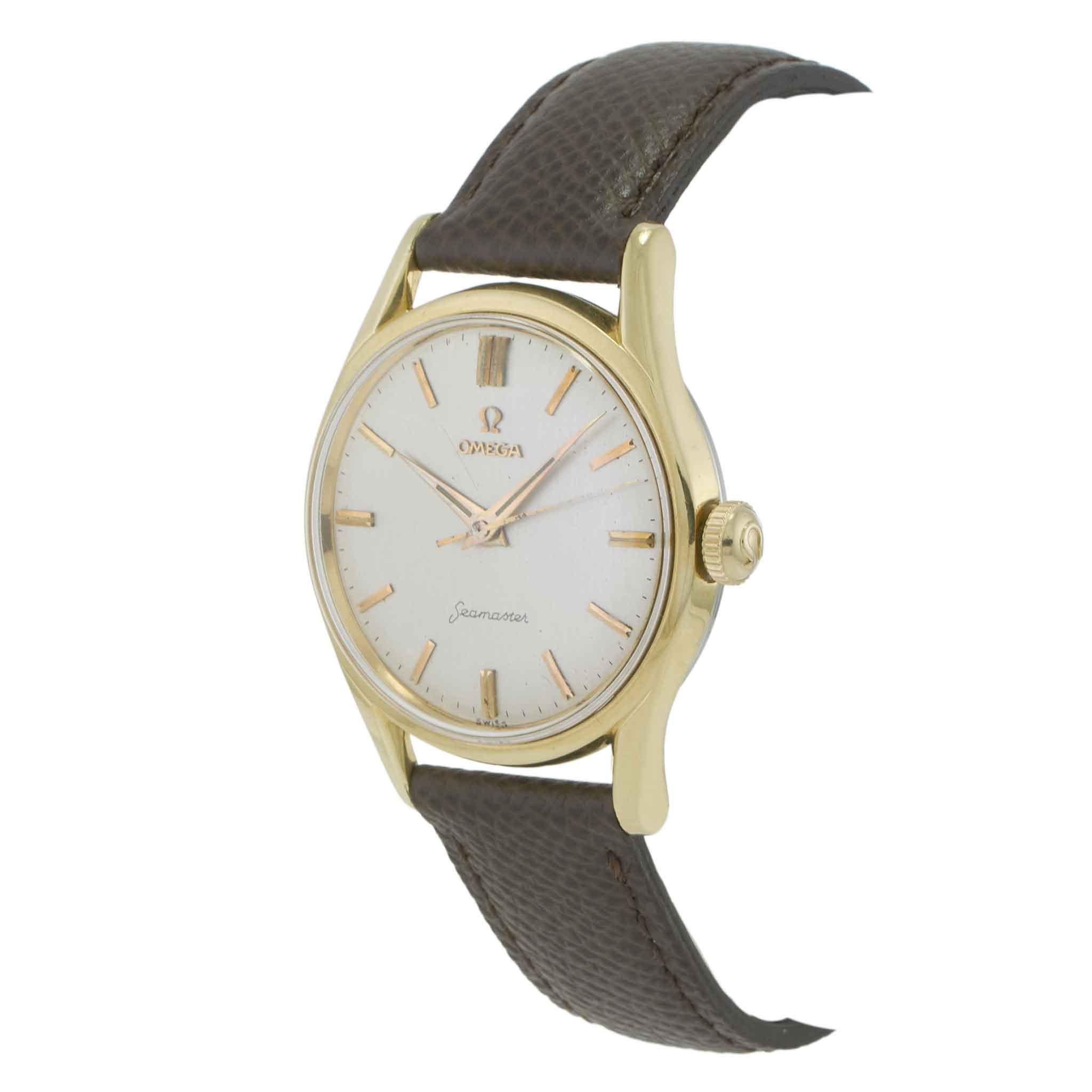 Vintage 1958 Omega Seamaster 36MM Gold Top Dress Watch – Ref. 2938-1