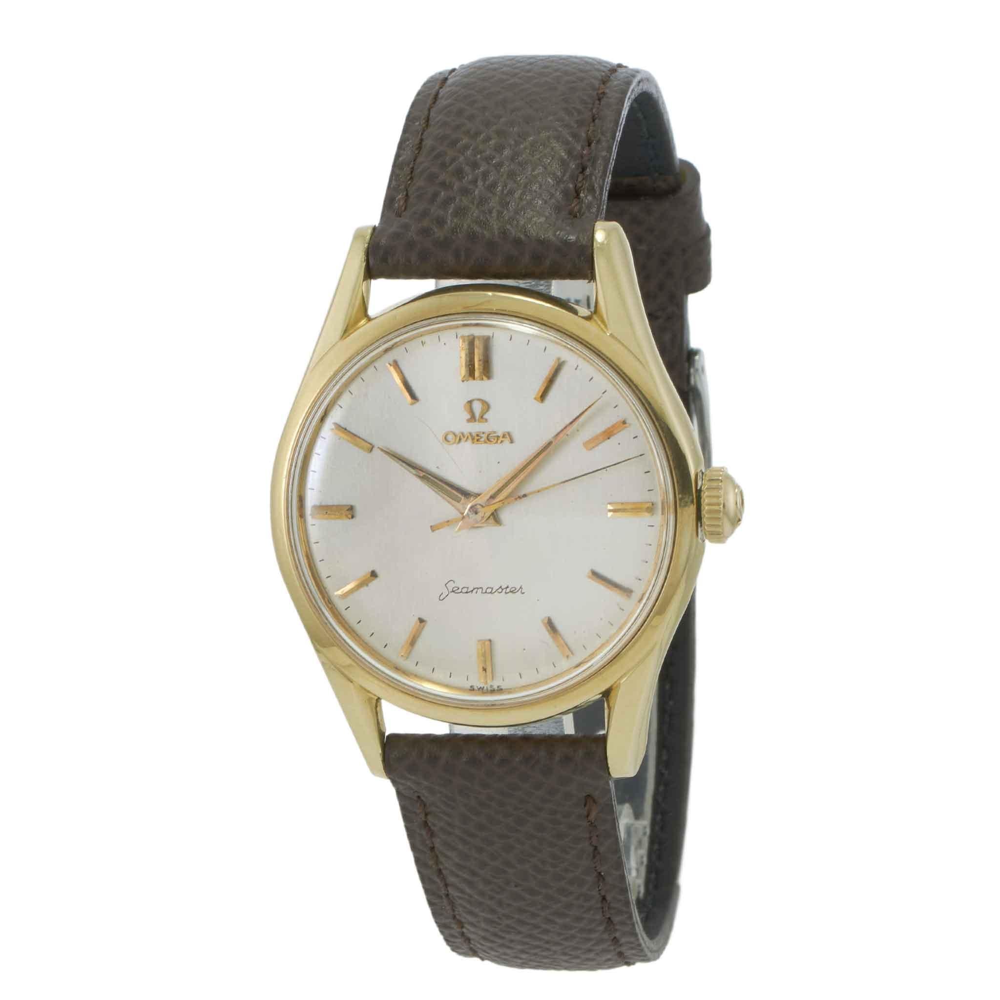 Vintage 1958 Omega Seamaster 36MM Gold Top Dress Watch – Ref. 2938-1