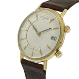 Vintage 1960s Jaeger-LeCoultre Memovox Alarm Watch in 14KT Yellow Gold