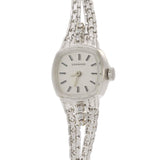 Vintage 1977 Longines 14KT White Gold Diamond Cocktail Watch