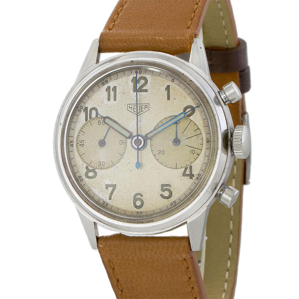 1940's Vintage Heuer Oversized Chronograph Ref.2924