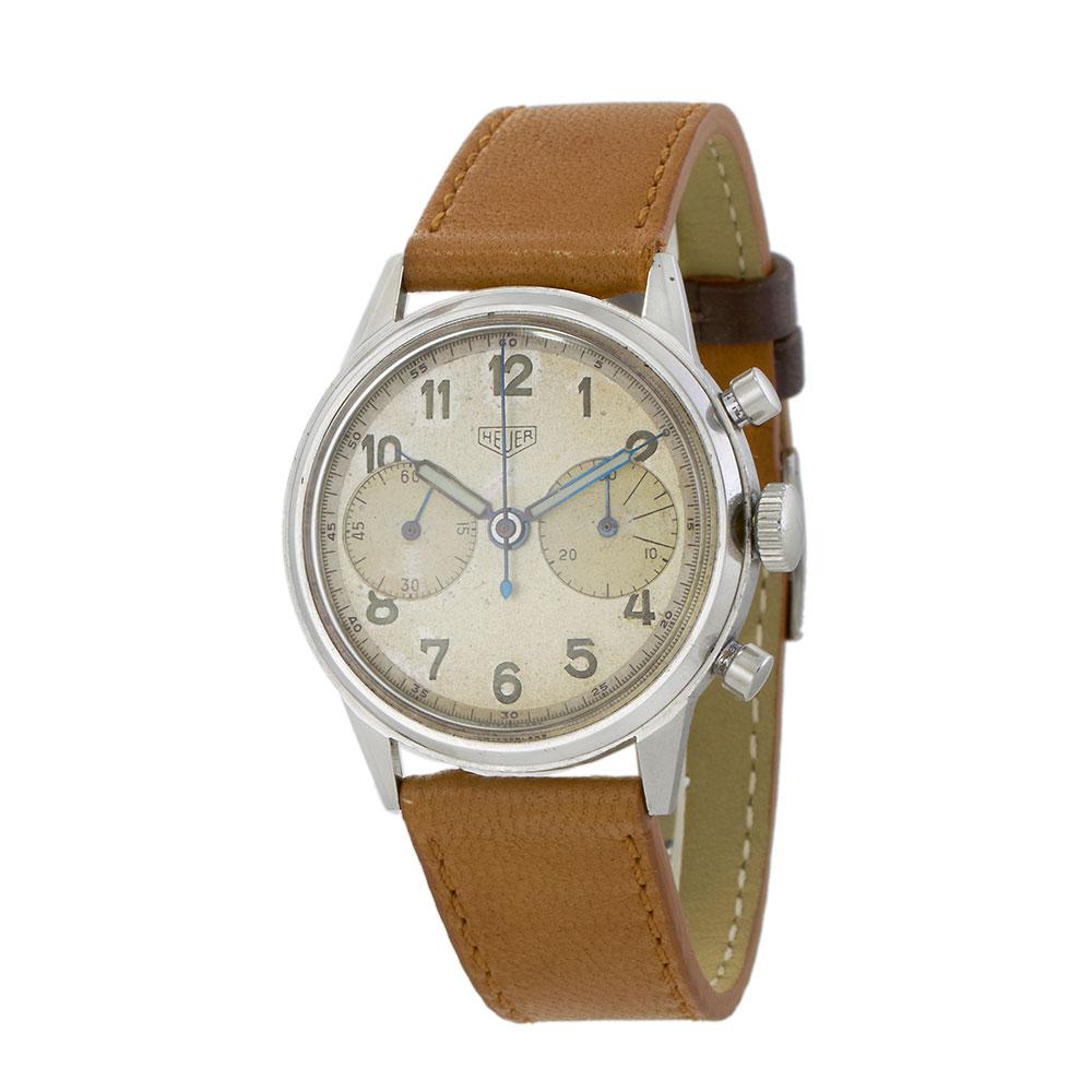 1940's Vintage Heuer Oversized Chronograph Ref.2924