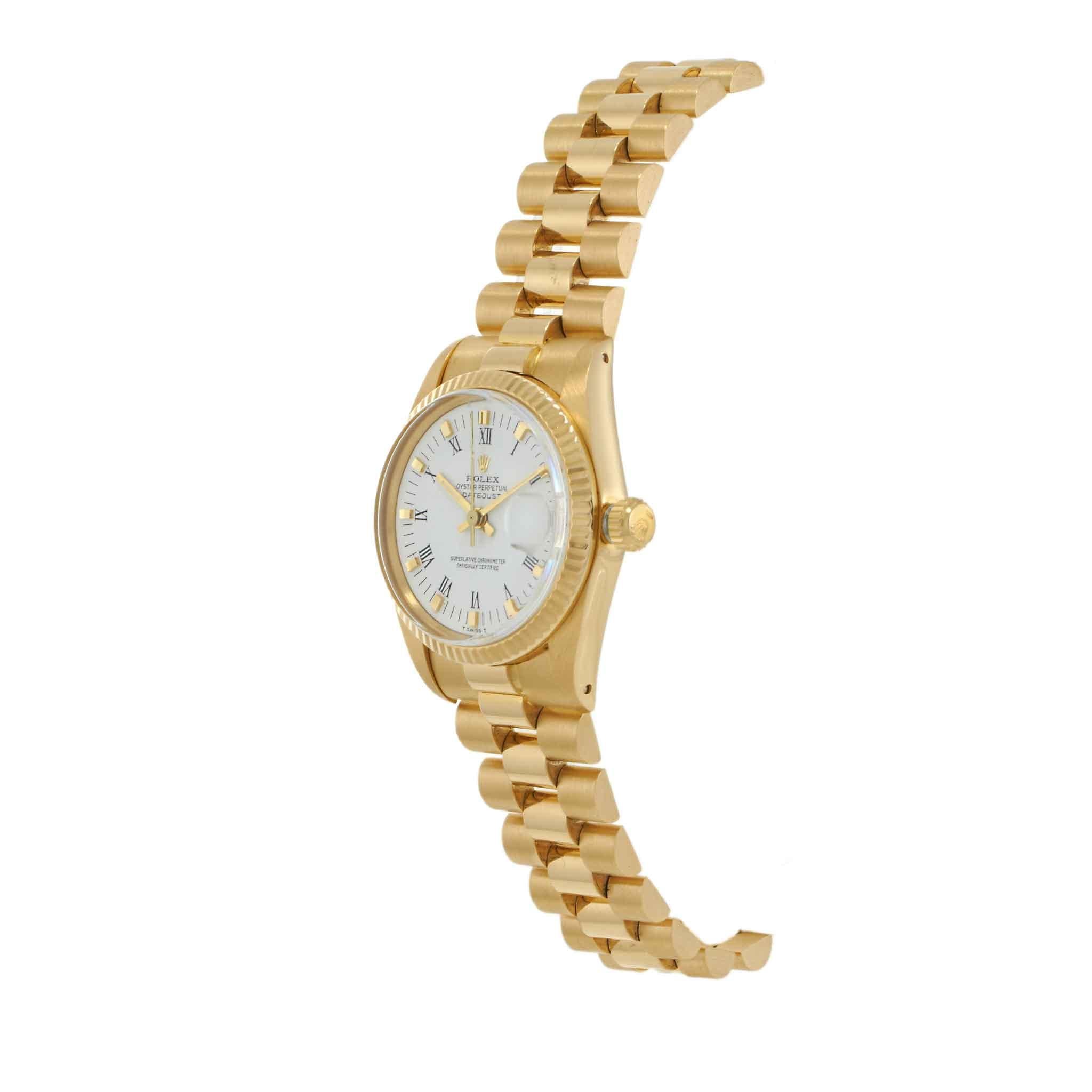 Vintage 1982 Rolex Datejust Ref. 6827 18KT Yellow Gold 31MM