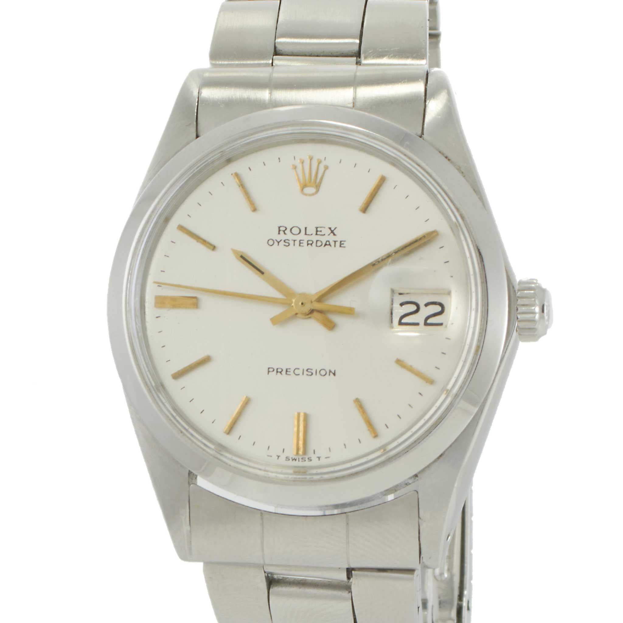 Vintage 1969 Rolex Oysterdate Ref. 6694 Silver Dial 34MM – Manual Wind Cal. 1520