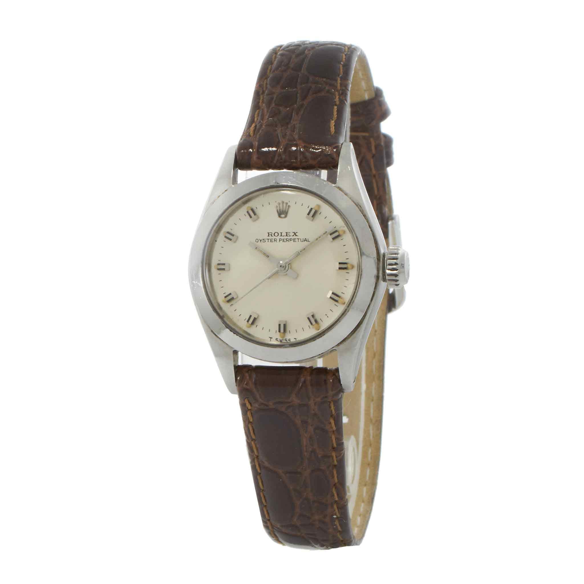 Vintage 1969 Rolex Oyster Perpetual Ref. 6618 Silver Dial 25MM – Automatic