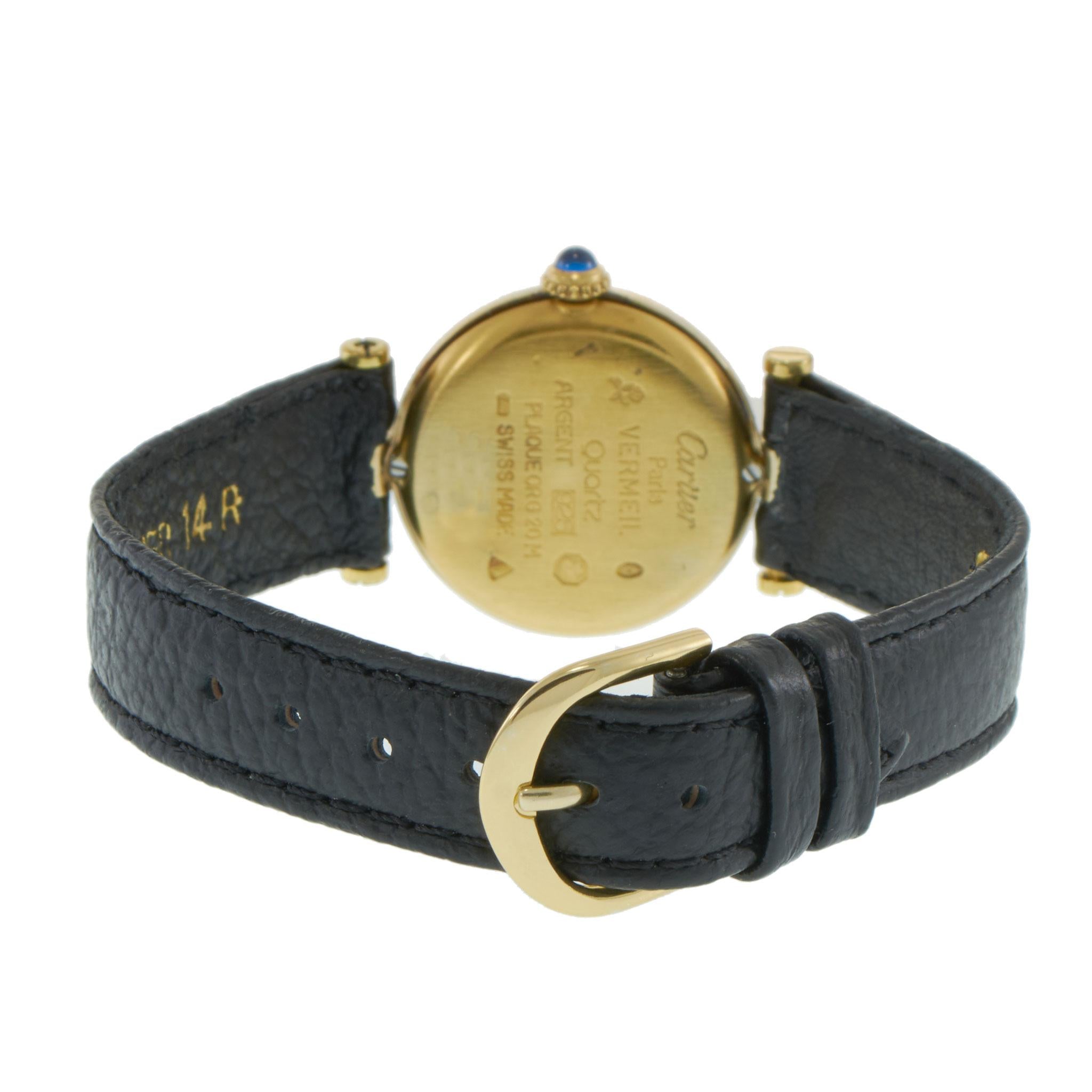 Vintage 1990’s Cartier Must de Cartier Vendôme Trinity Dial Watch – Quartz