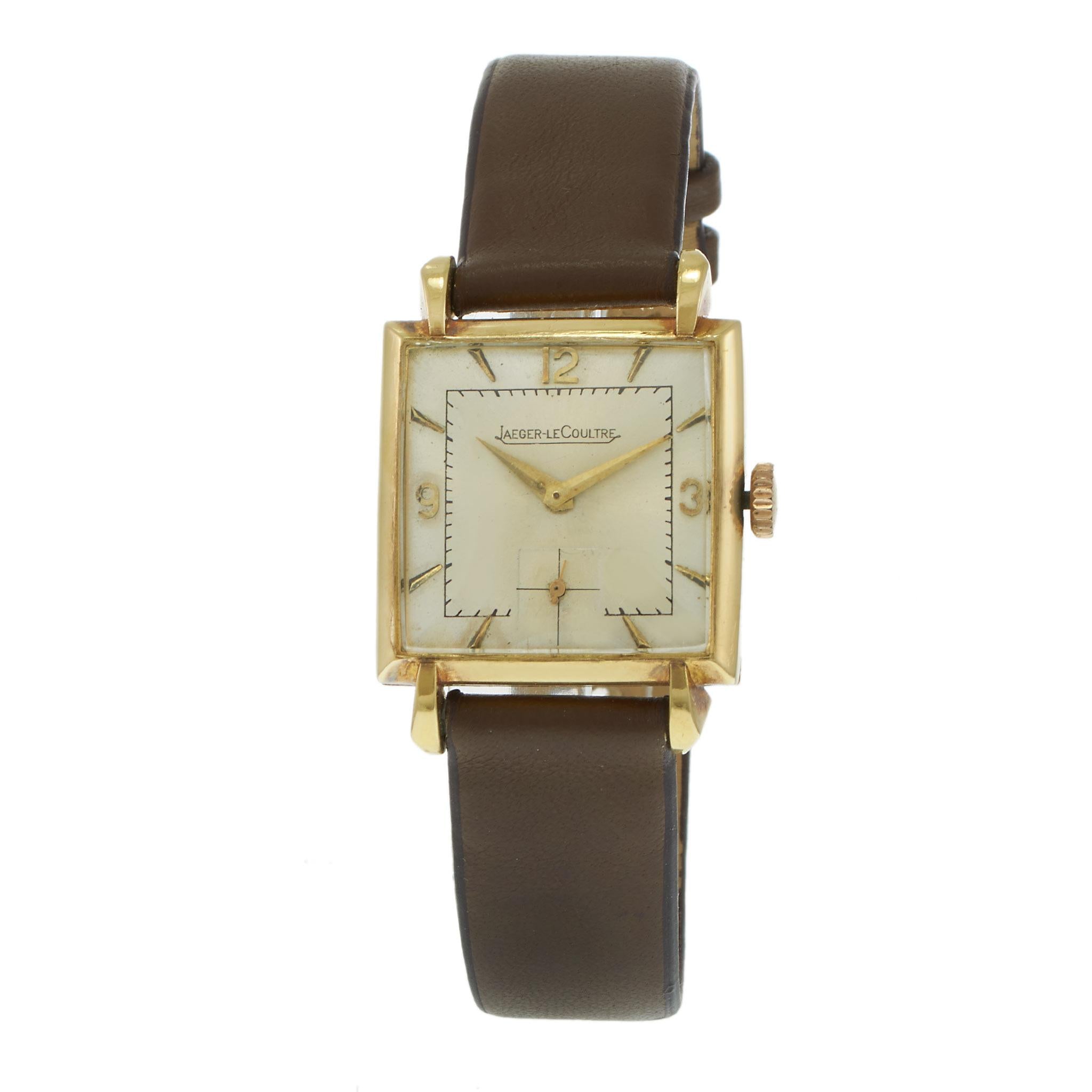 Vintage 1940s Jaeger-LeCoultre Square Dress Watch – Manual Wind