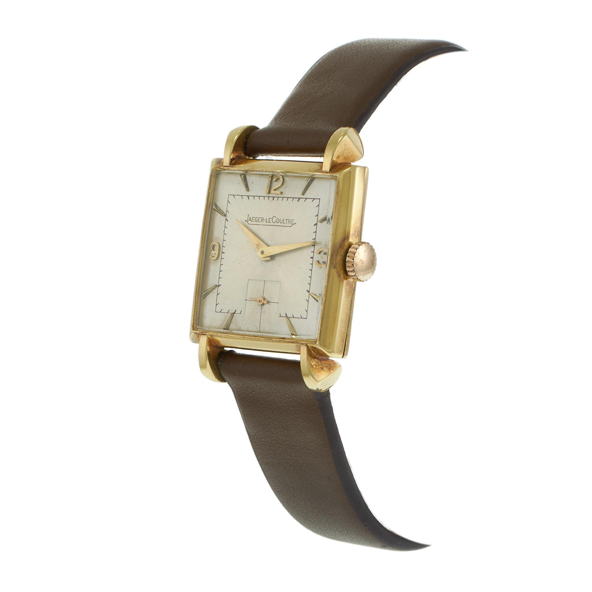 Vintage 1940s Jaeger-LeCoultre Square Dress Watch – Manual Wind