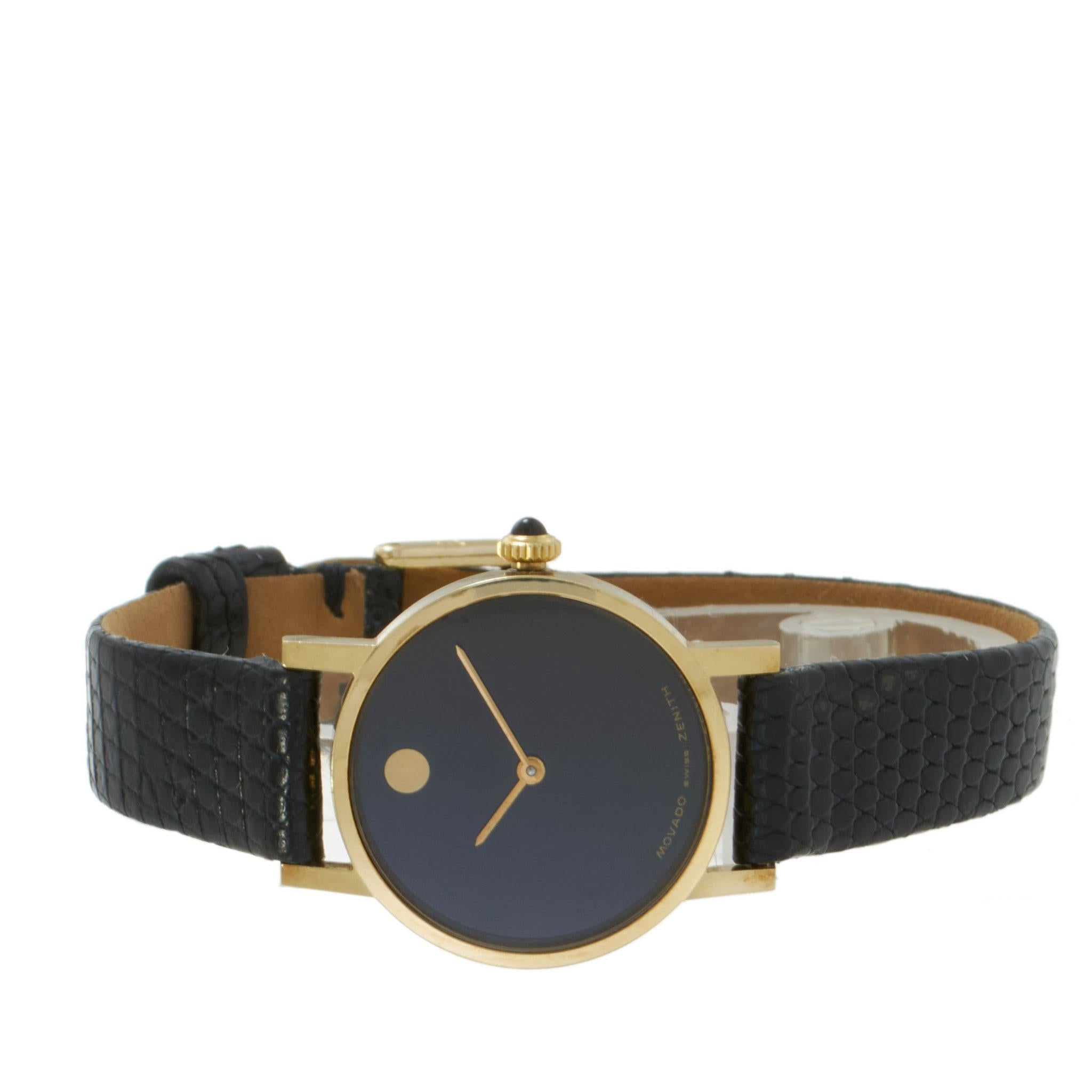 Vintage 1980’s 14KT Movado/Zenith Museum Watch – Manual Wind