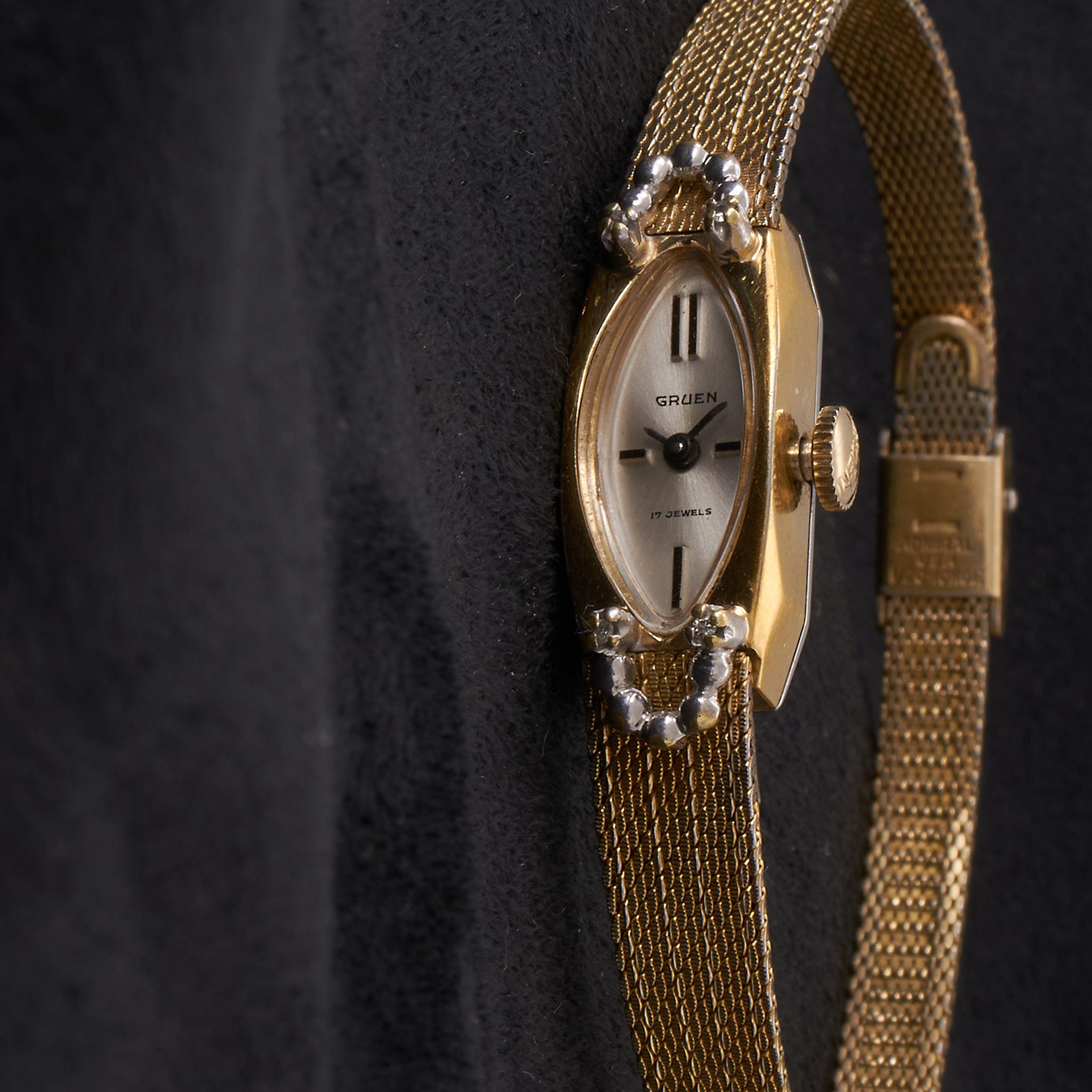 Vintage 1950s Gruen Ladies Cocktail Watch Ref. 546A – Manual Wind