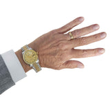 Vintage 1967 Rolex Datejust Ref. 1601 Two-Tone Champagne Linen Dial