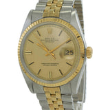 Vintage 1967 Rolex Datejust Ref. 1601 Two-Tone Champagne Linen Dial