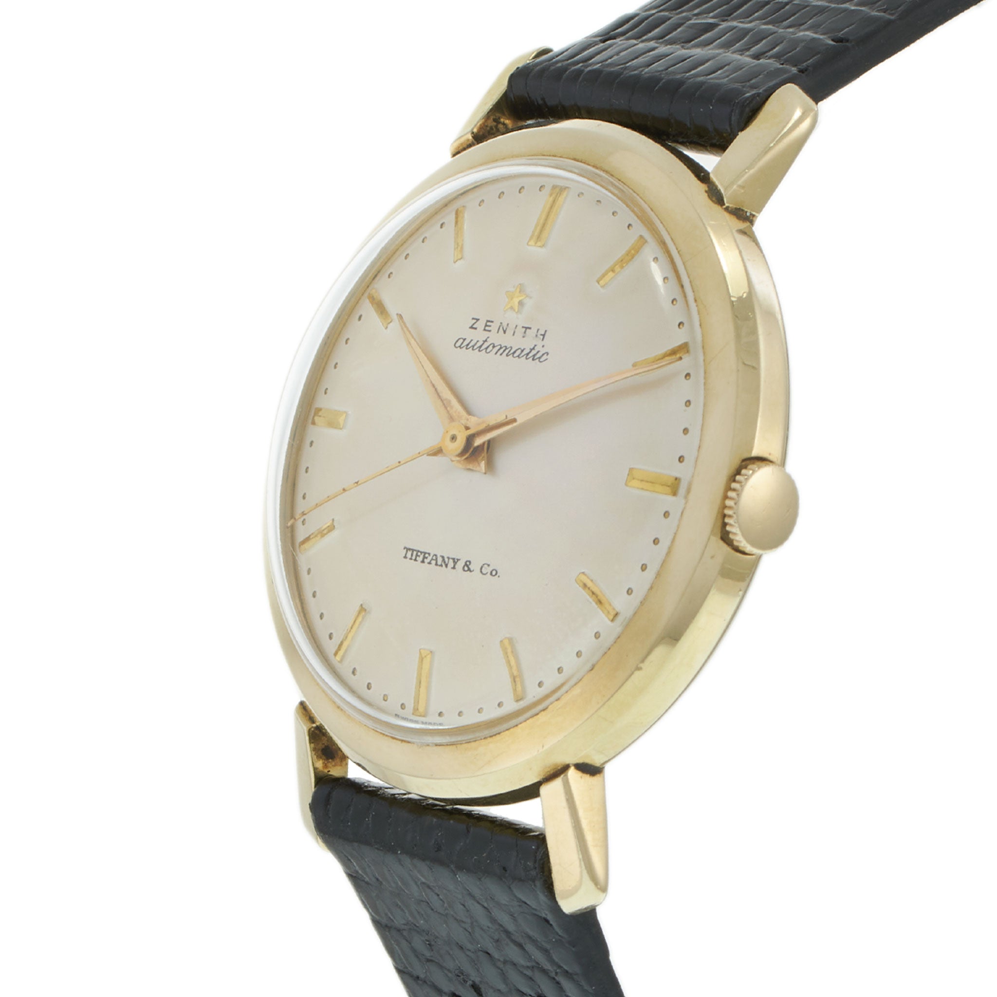 Vintage 1950s Zenith x Tiffany & Co. 34.5MM 14KT Yellow Gold – Bumper Automatic