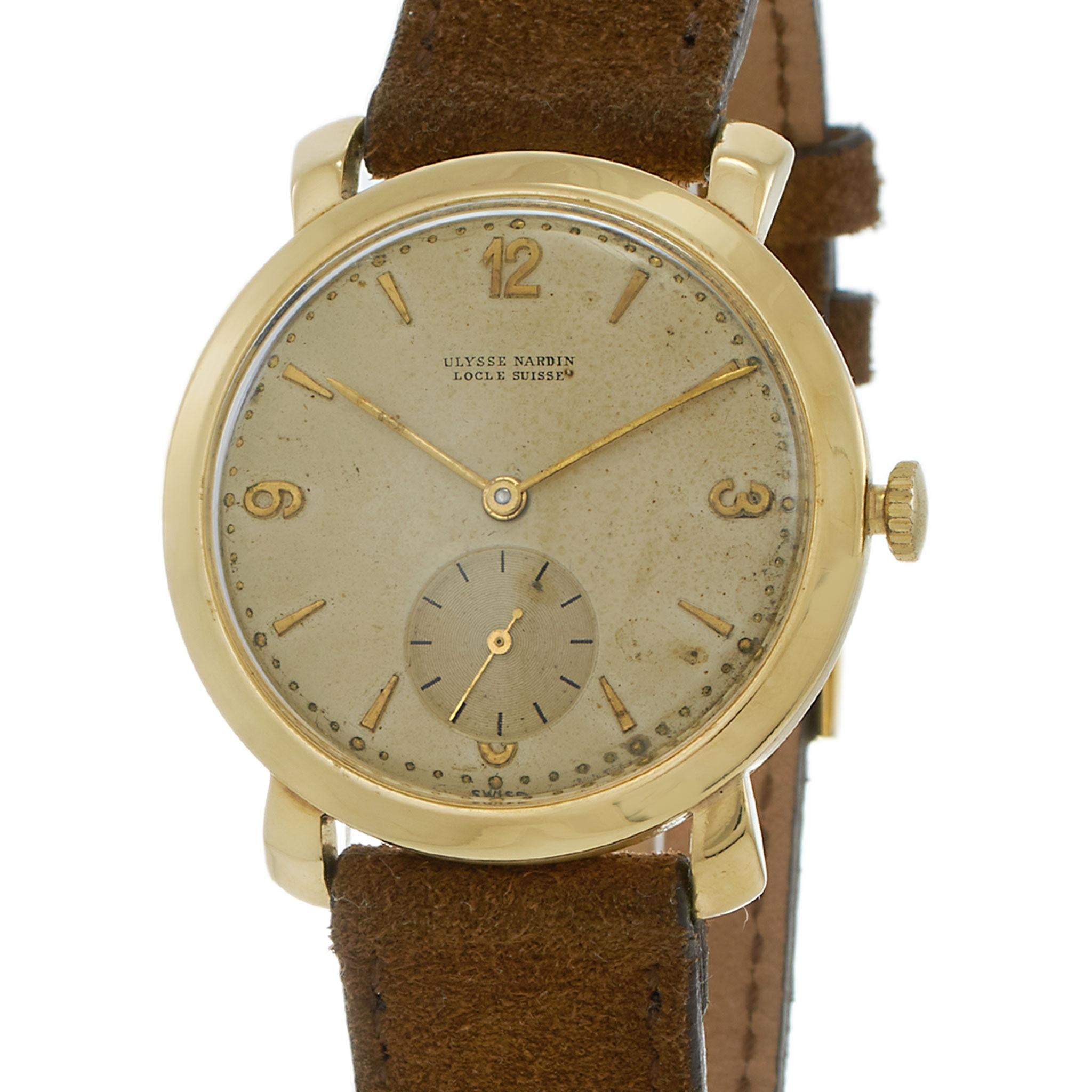 Vintage 1950s Ulysse Nardin 18KT Dress Watch Ref. 6062 – Manual Wind
