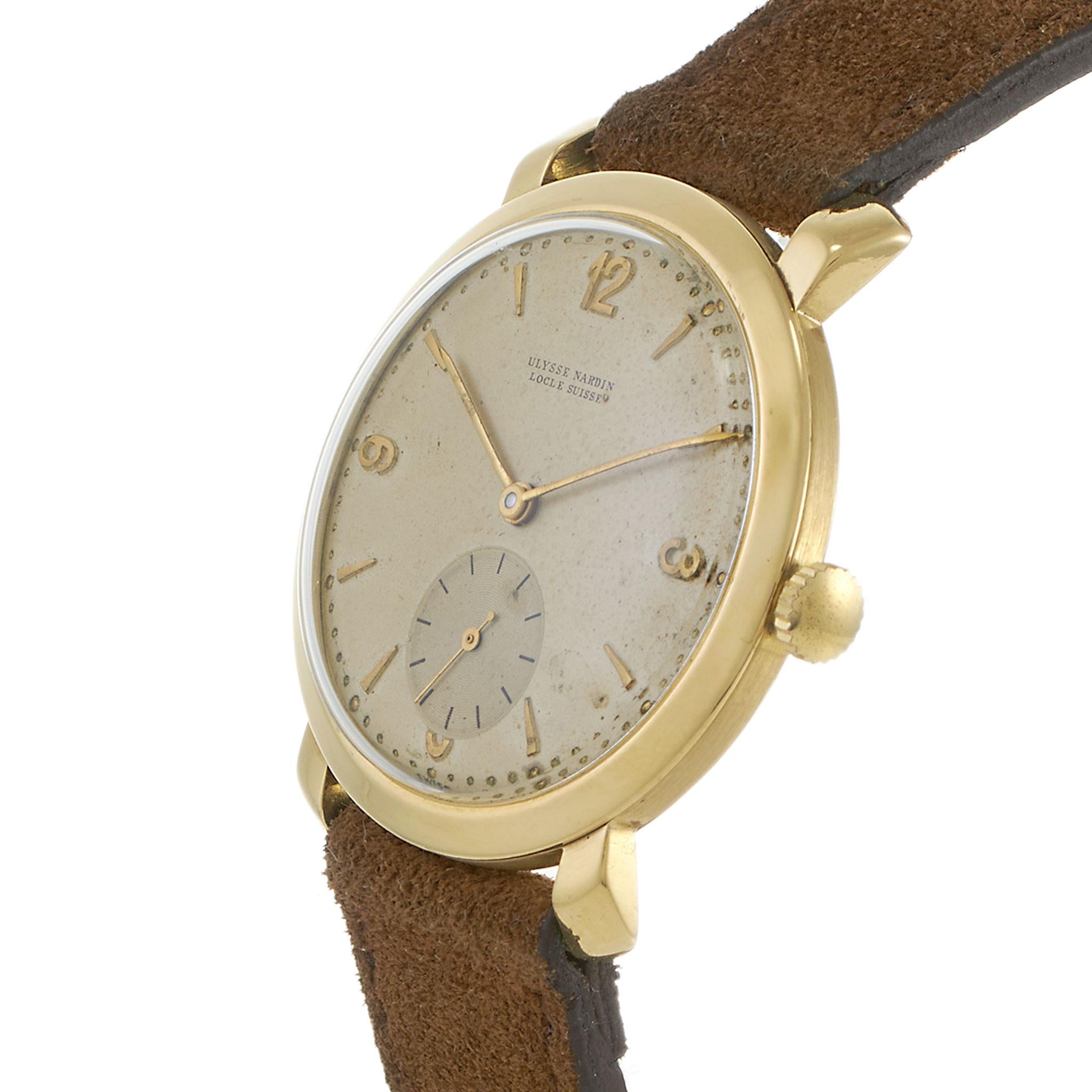 Vintage 1950s Ulysse Nardin 18KT Dress Watch Ref. 6062 – Manual Wind