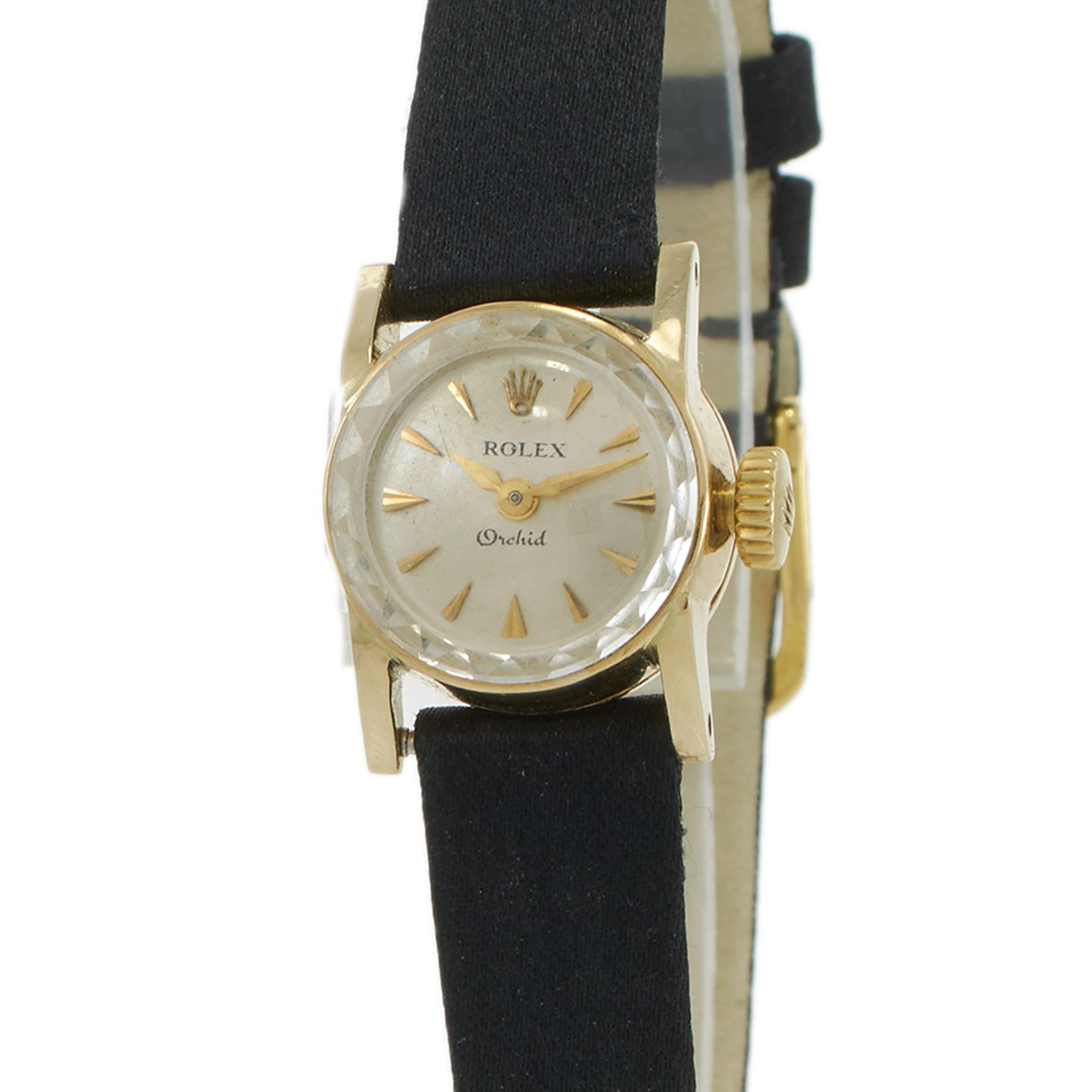 Vintage 1950s Rolex Orchid Ladies Dress Watch Ref. 2420 – Manual Wind