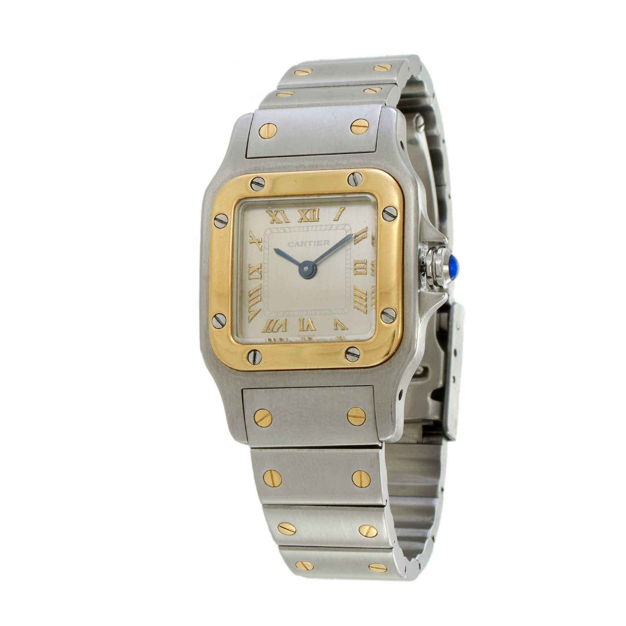 Vintage 1990s Cartier Santos de Cartier Galbée Ref. W20012C4