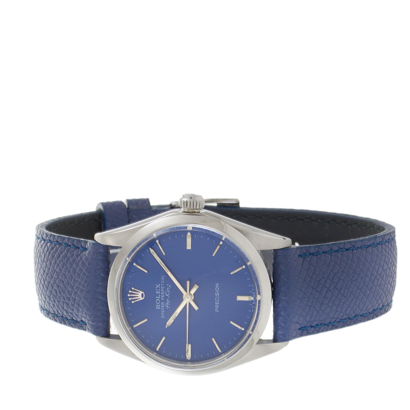 Rolex Air-King Ref. 1500 Blue Dial Stainless Steel Circa 1968