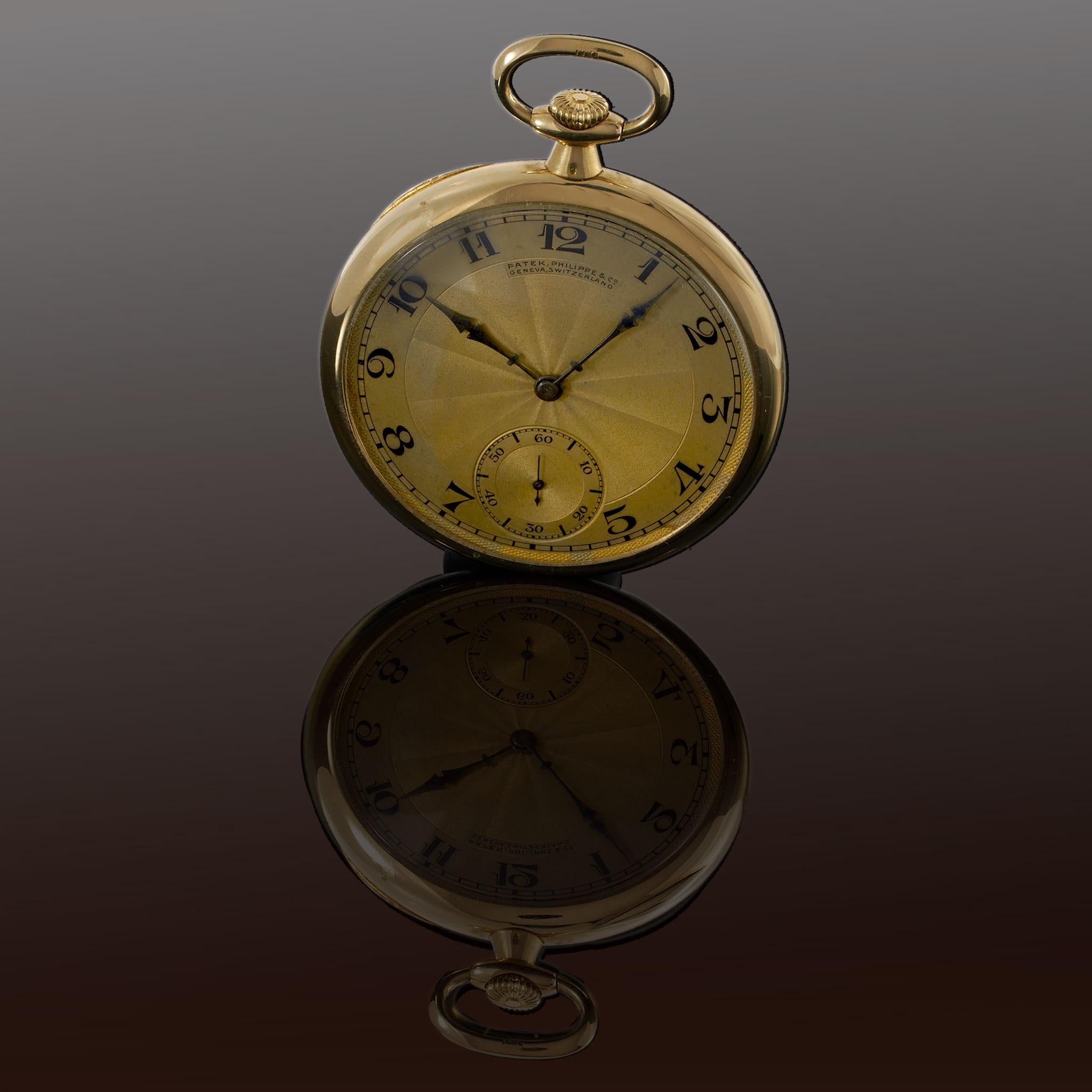 Antique 1920s Patek Philippe & Co. Pocket Watch Retailed by Spaulding & Co.