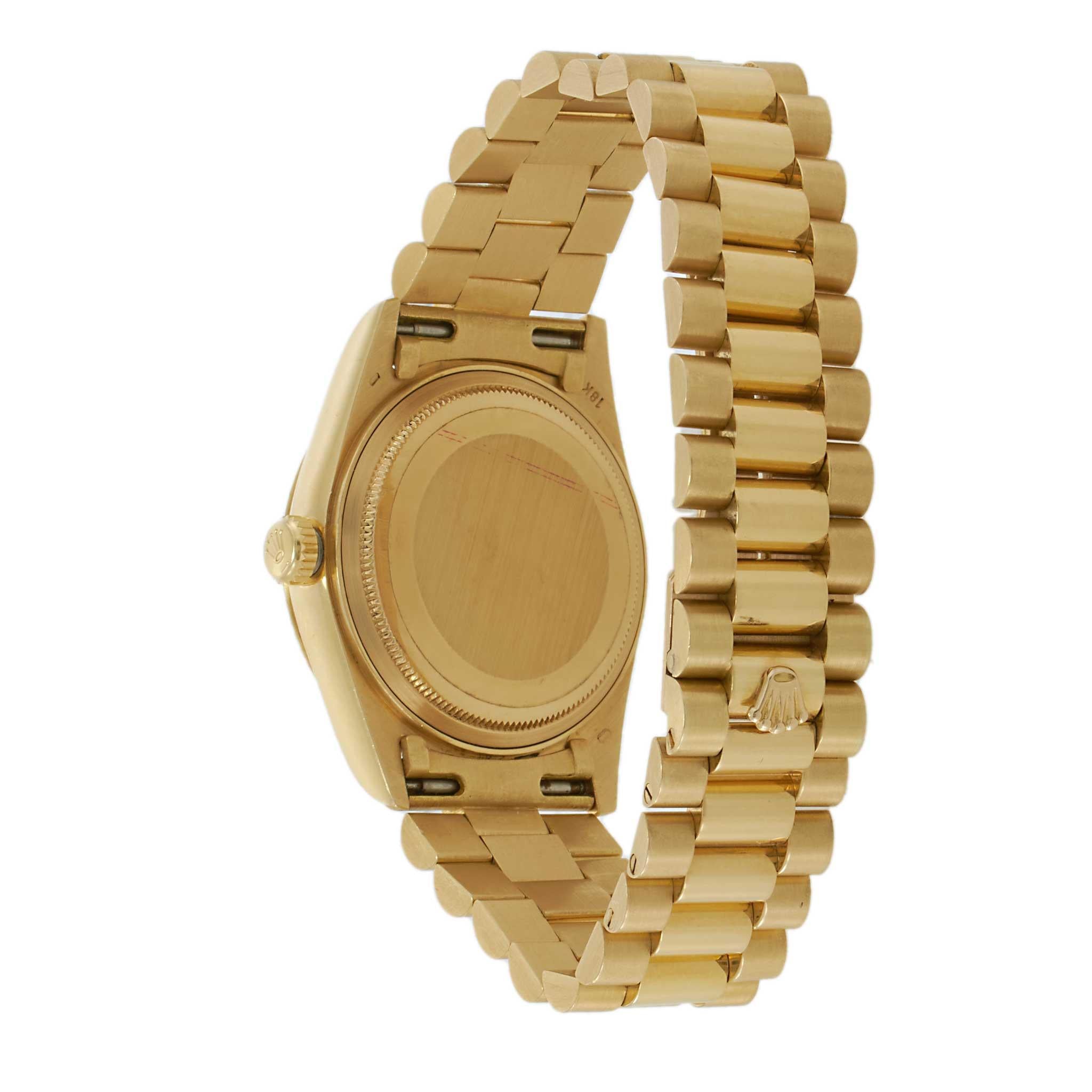 Vintage 1987 Rolex Day-Date President 36MM 18KT Yellow Gold Ref. 18038