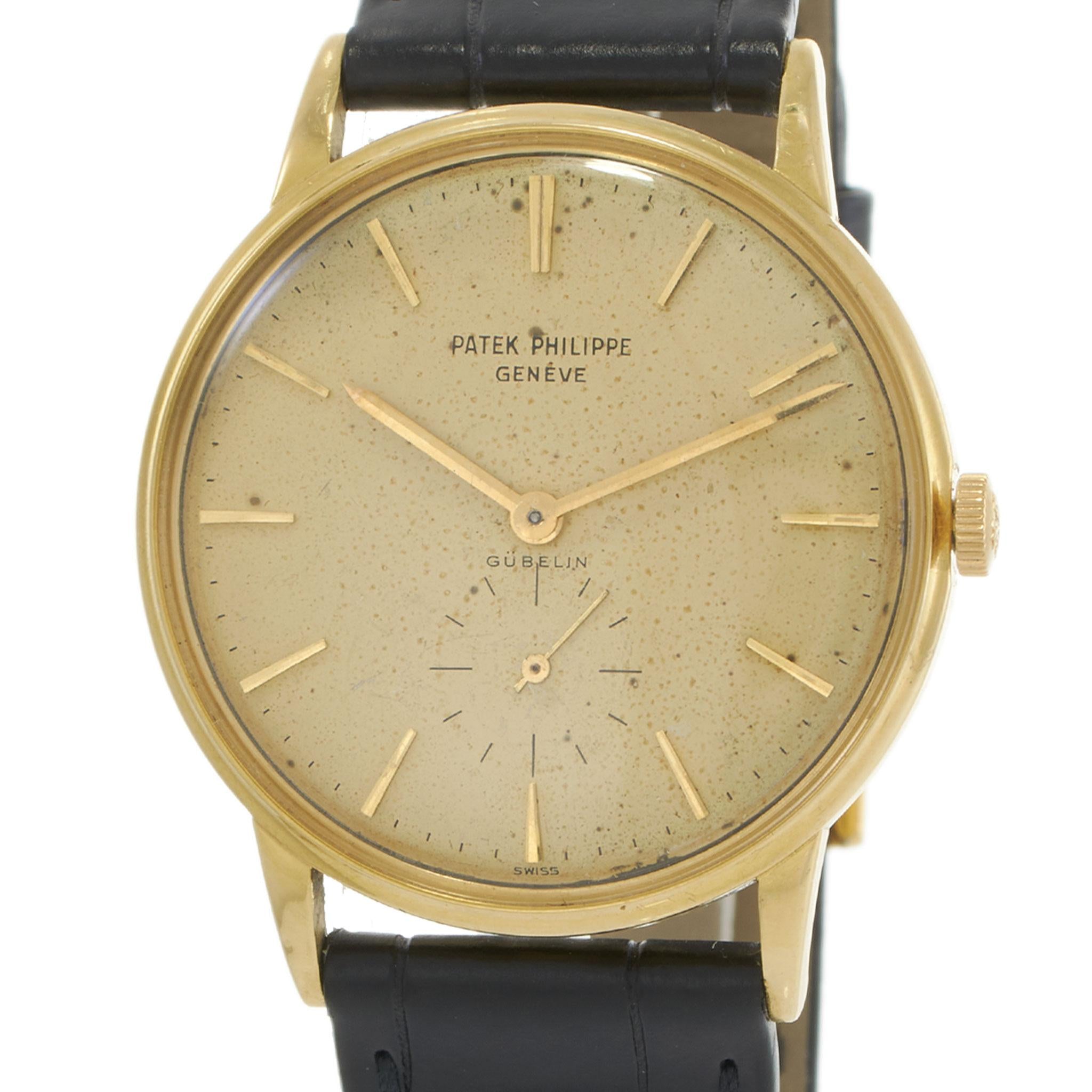 1966 Patek Philippe Calatrava Ref. 3425 - 33.5mm Rare Gübelin-signed Dial