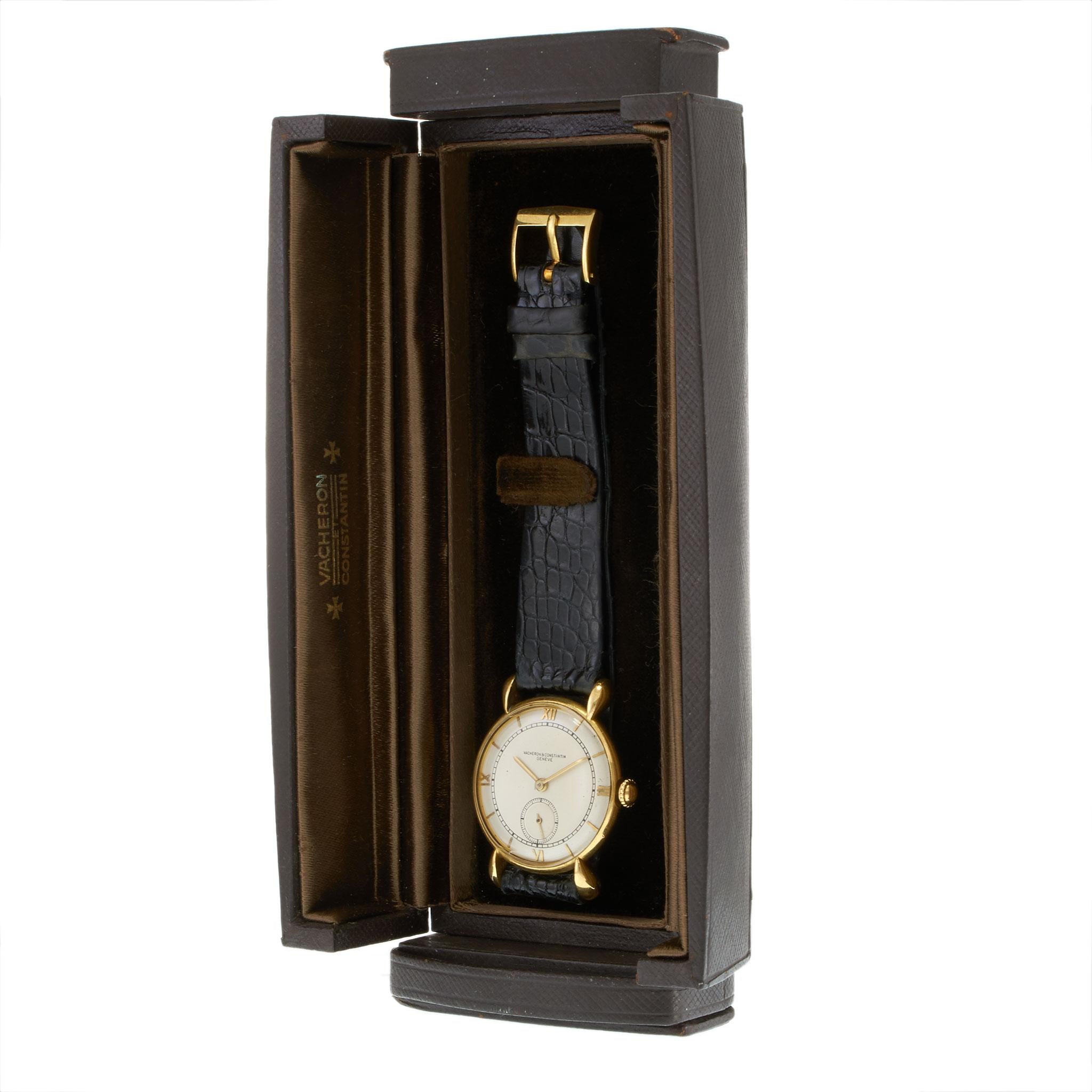 Vintage 1949 Vacheron & Constantin Genève 29MM 18KT Yellow Gold Ref. 4014