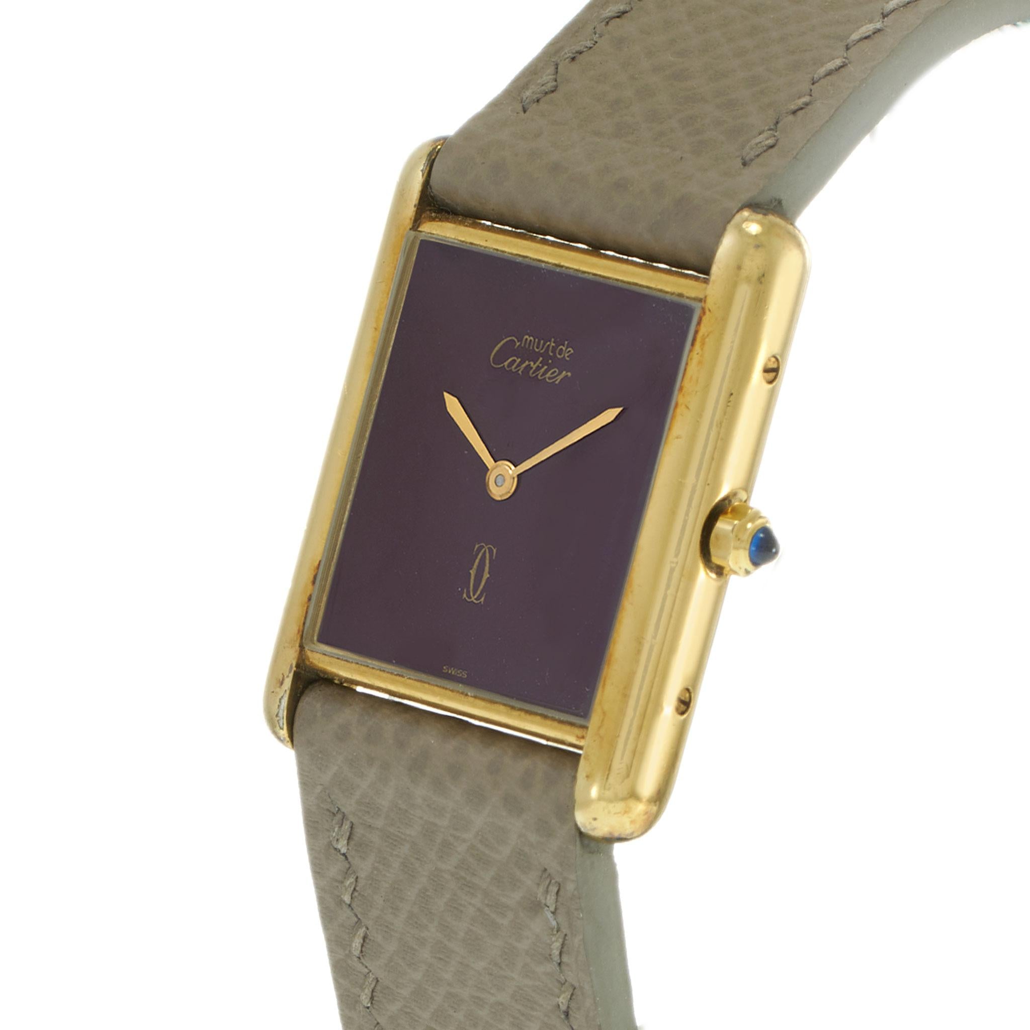Vintage 1980s Must de Cartier Paris Quartz Watch