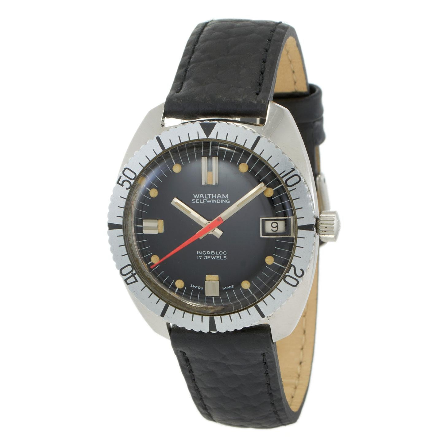 Vintage 1970s Waltham Divers Watch 36MM Ref. B-339