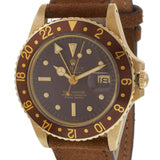 Vintage Circa 1966 Rolex GMT-Master 40MM 18KT Yellow Gold Ref. 1675 “Root Beer”