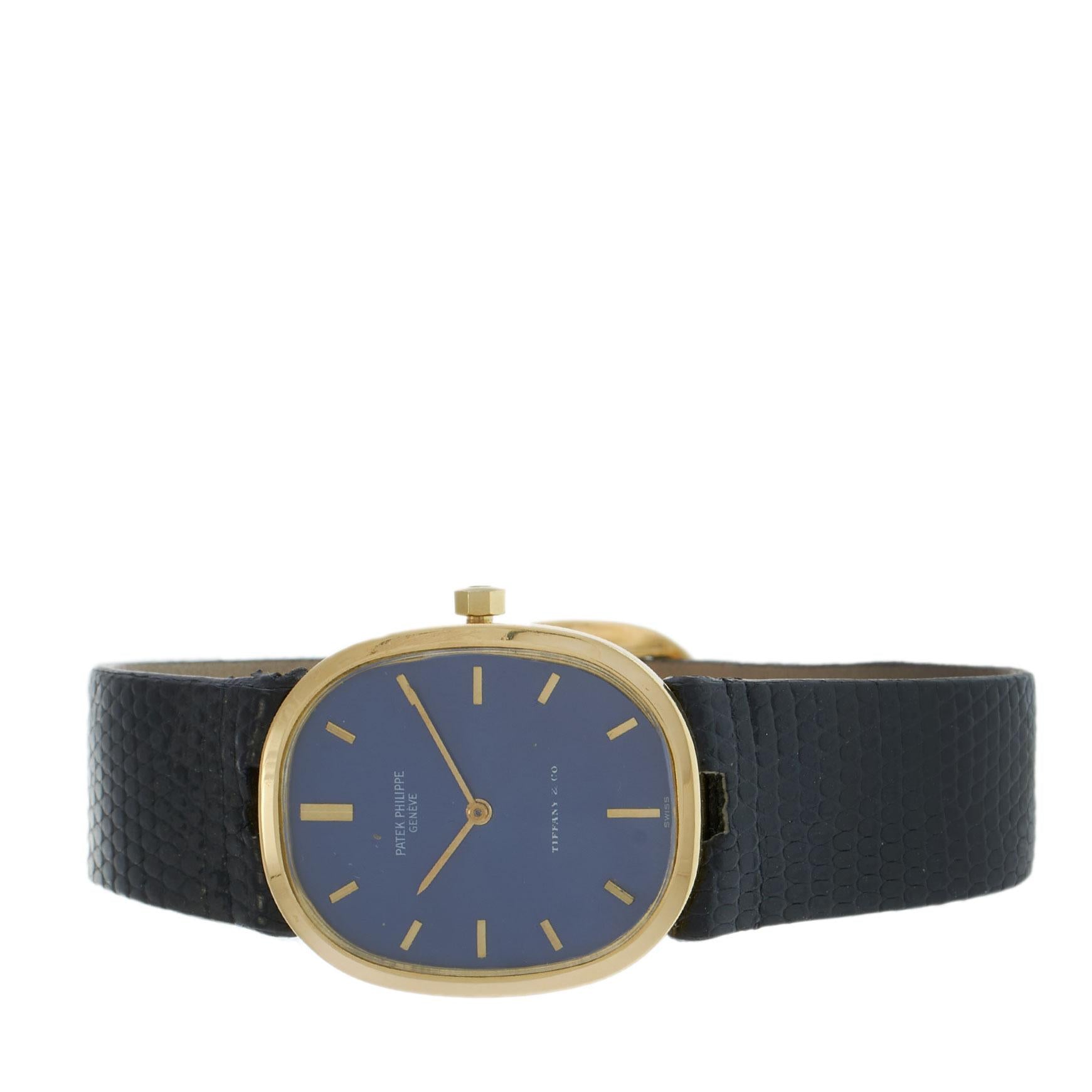 Patek Philippe Golden Ellipse Ref. 3548 Signed Tiffany & Co.